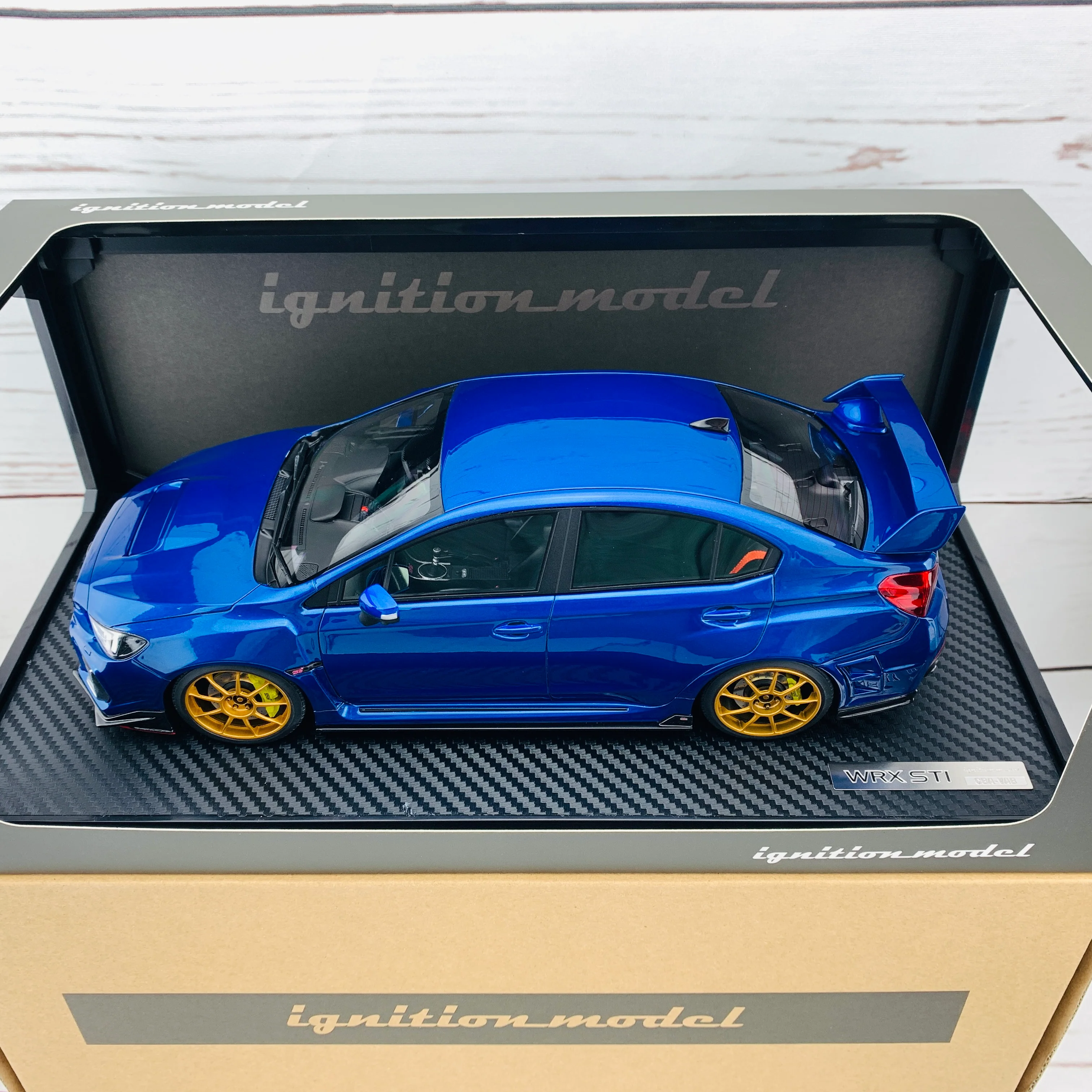 Ignition Model 1/18 SUBARU WRX (CBA-VAB) STI Blue IG1667 - Image 3