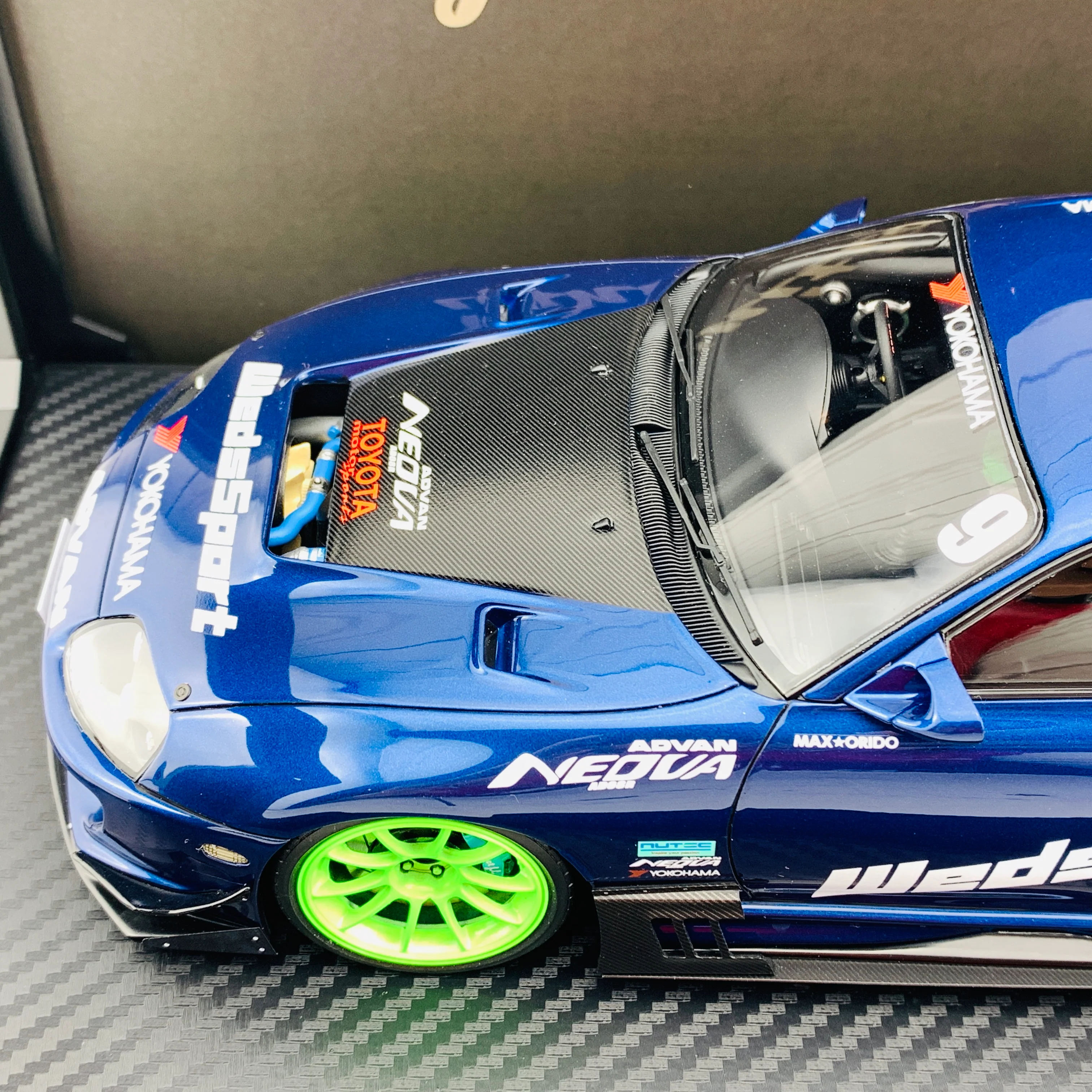 Ignition Model 1/18 Toyota Supra JZA80 RZ ORIDO-STREET Version Blue IG1810 - Image 4