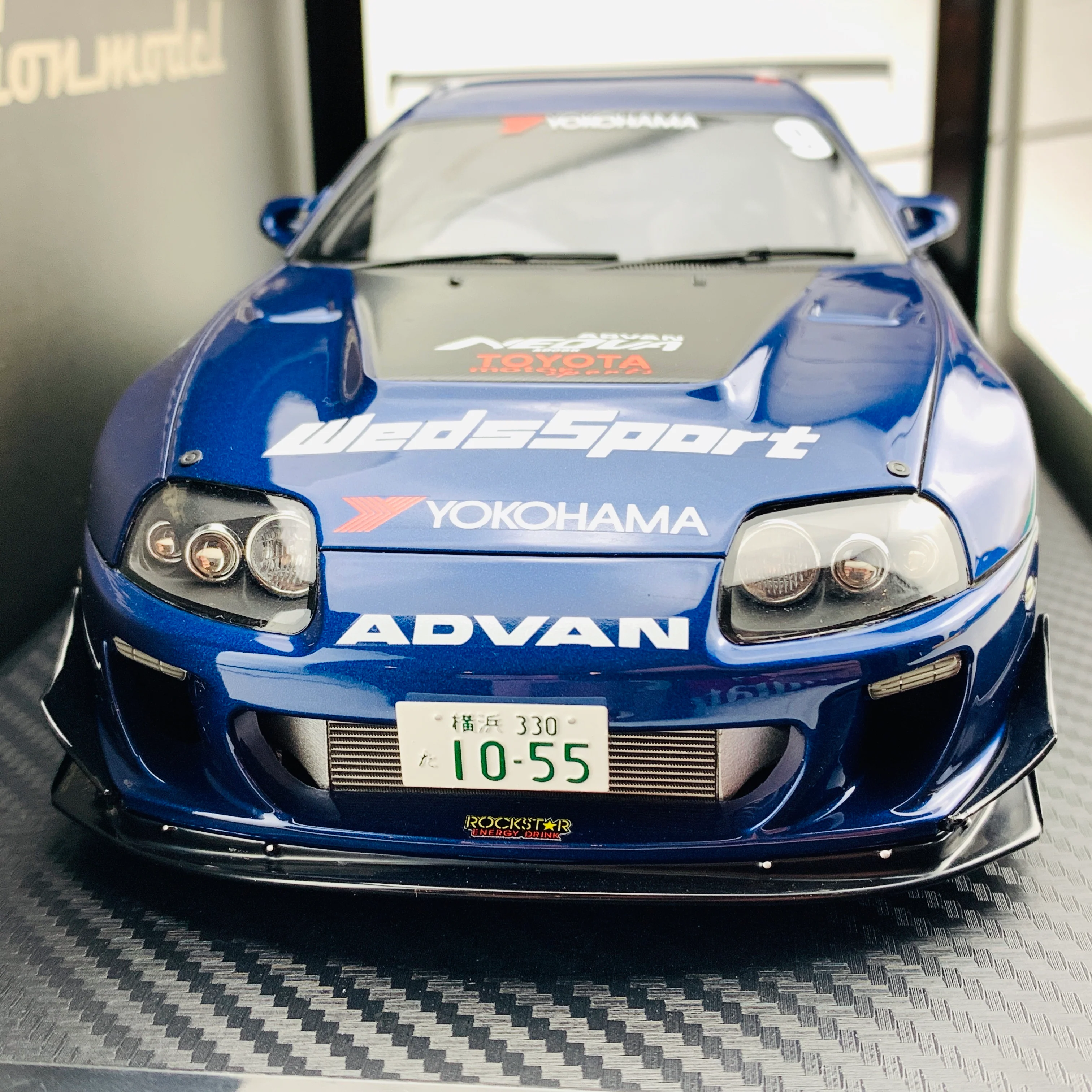 Ignition Model 1/18 Toyota Supra JZA80 RZ ORIDO-STREET Version Blue IG1810 - Image 5