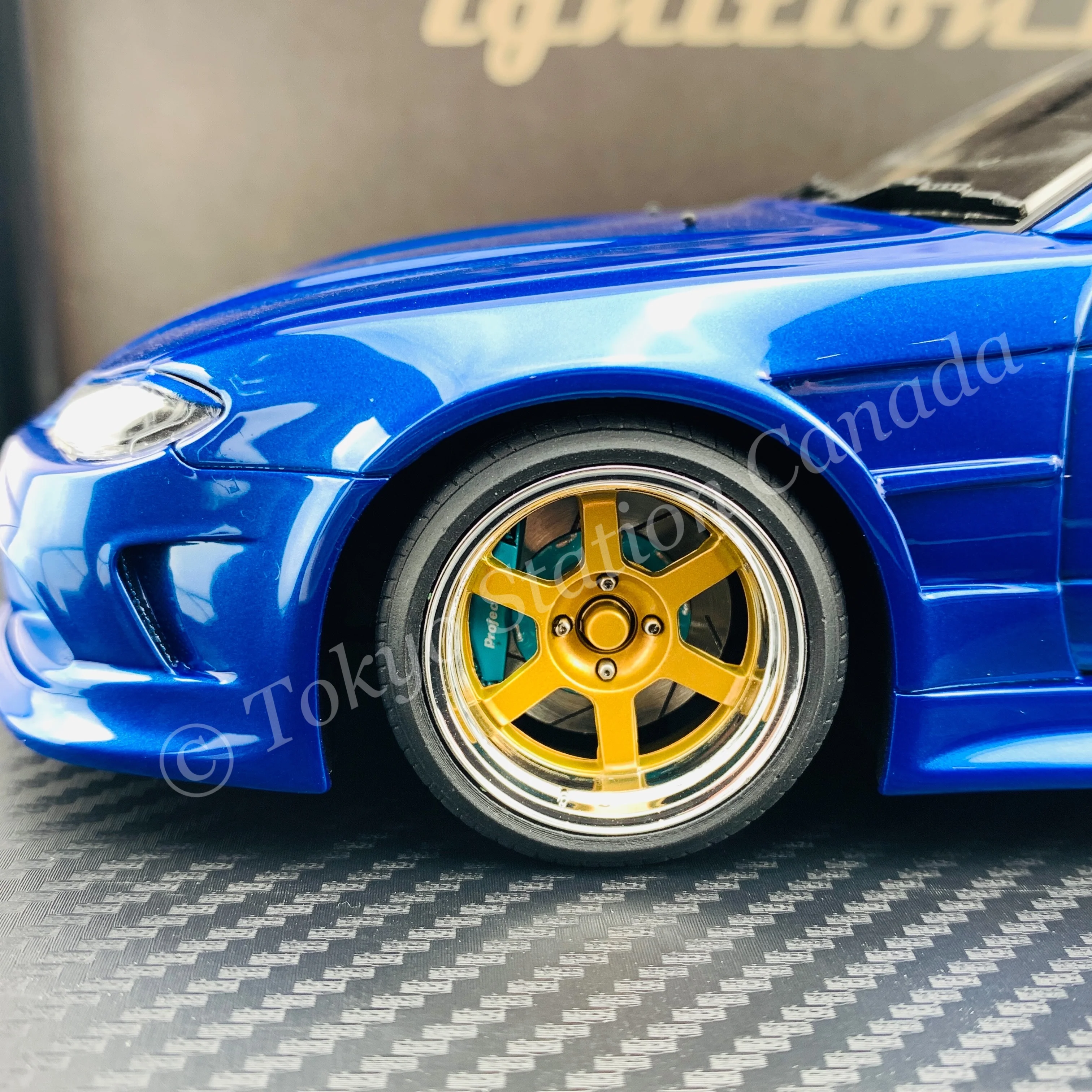 Ignition Model 1/18 VERTEX S15 Silvia Blue Metallic IG2001 - Image 2