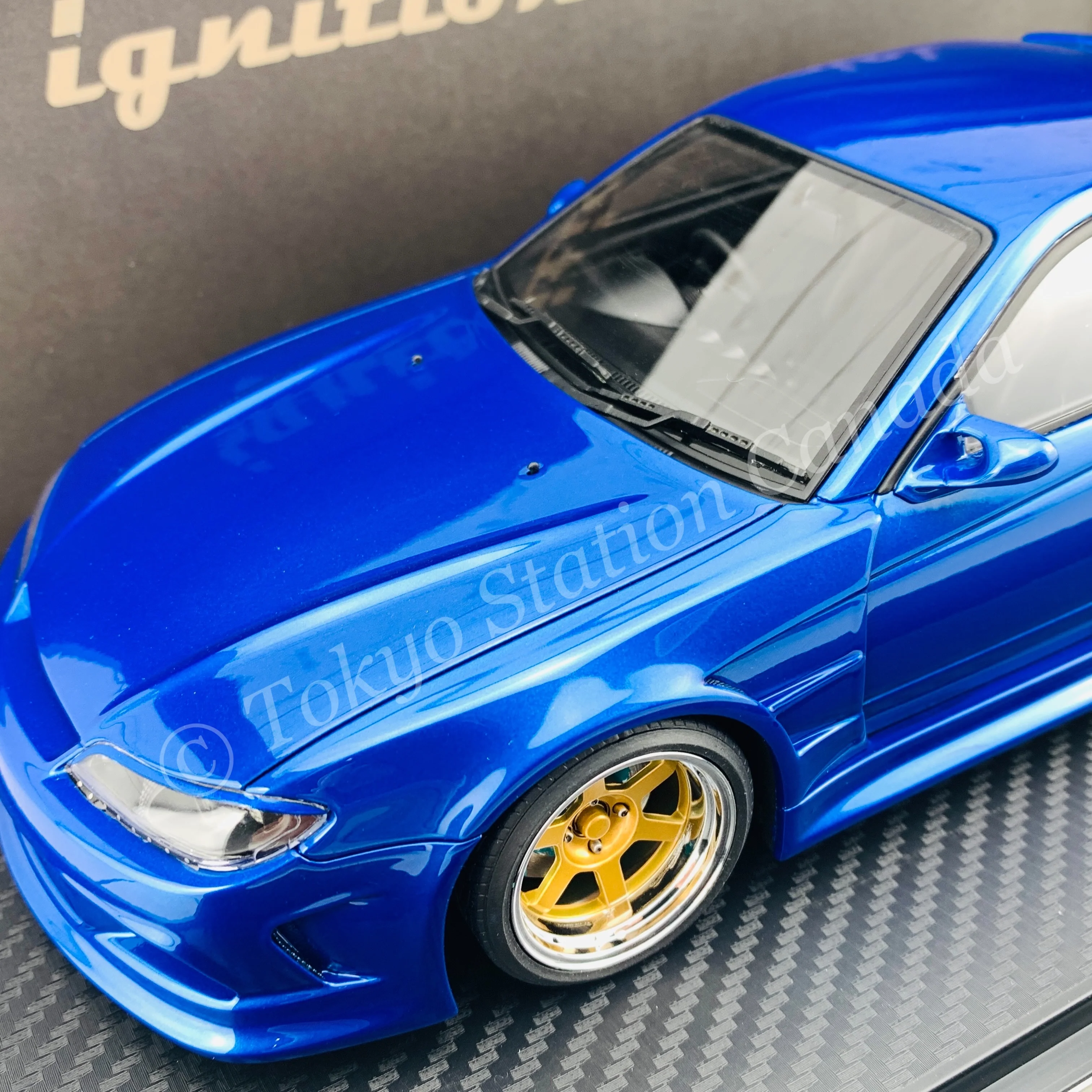 Ignition Model 1/18 VERTEX S15 Silvia Blue Metallic IG2001 - Image 3