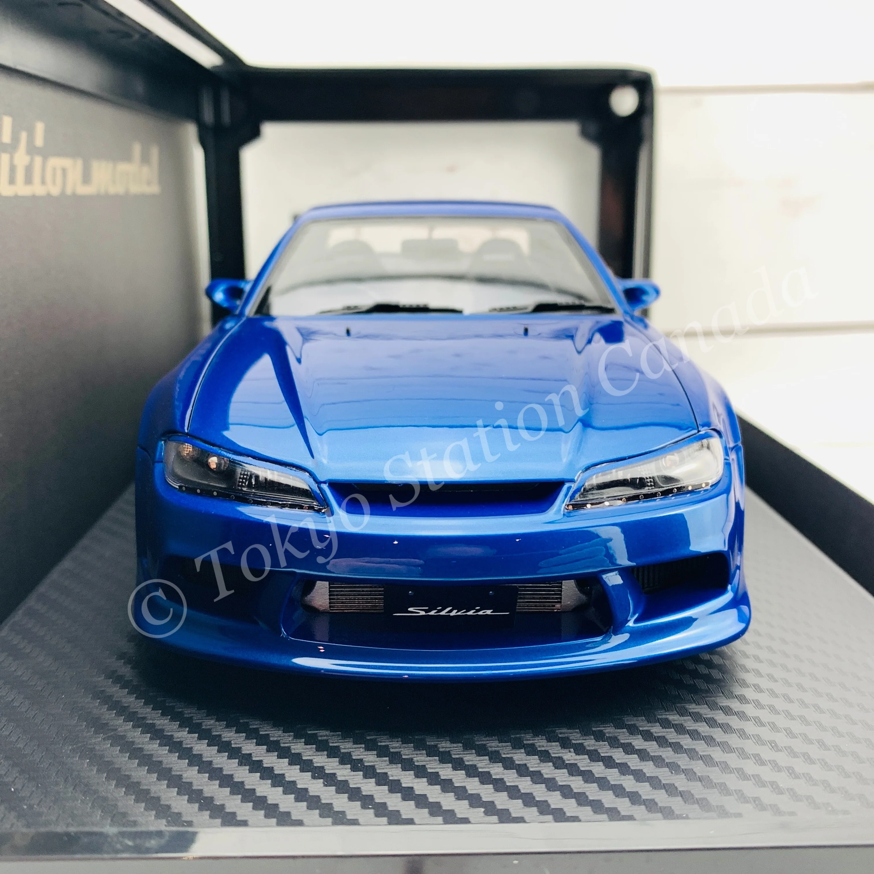 Ignition Model 1/18 VERTEX S15 Silvia Blue Metallic IG2001 - Image 6