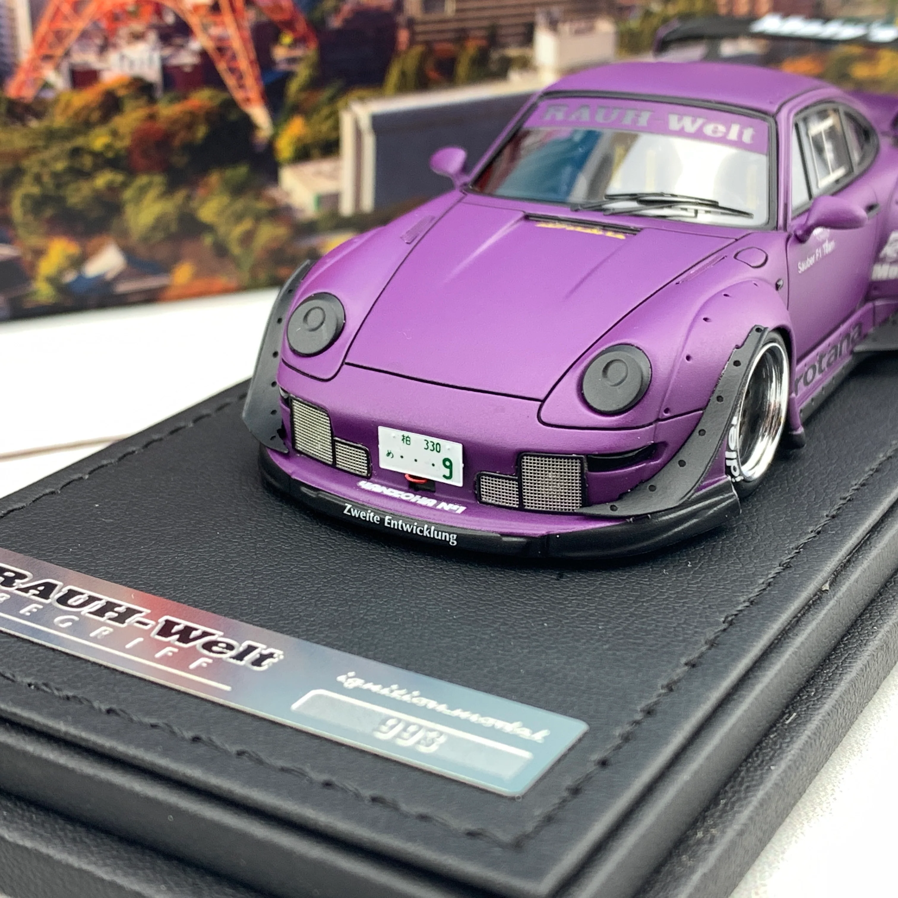 Ignition Model 1/43 RWB 993 Rotana Matt Purple IG2174 - Image 3