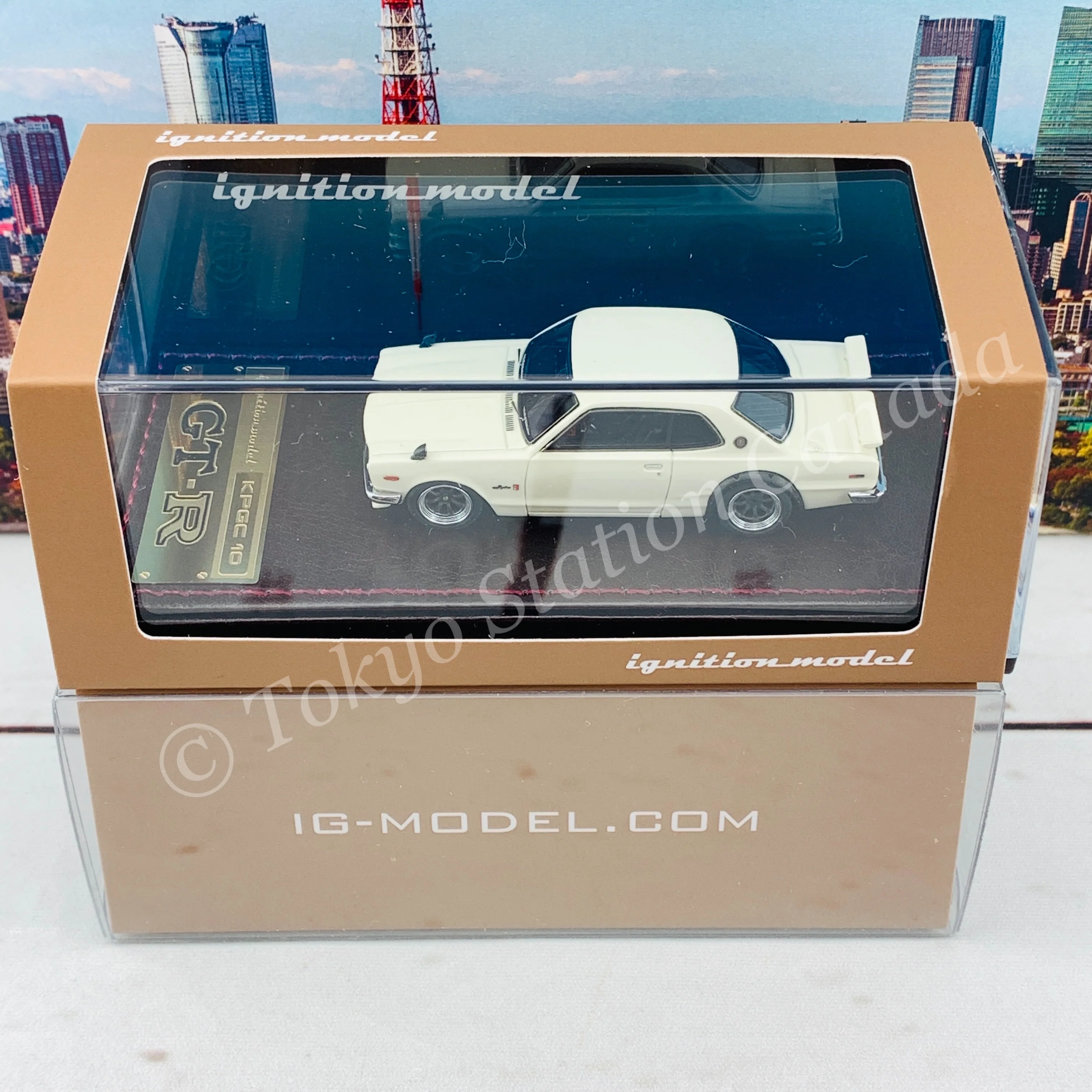 Ignition Model 1/64 HIGH-END RESIN MODEL Nissan Skyline 2000 GT-R (KPGC10) White IG2303 - Image 6