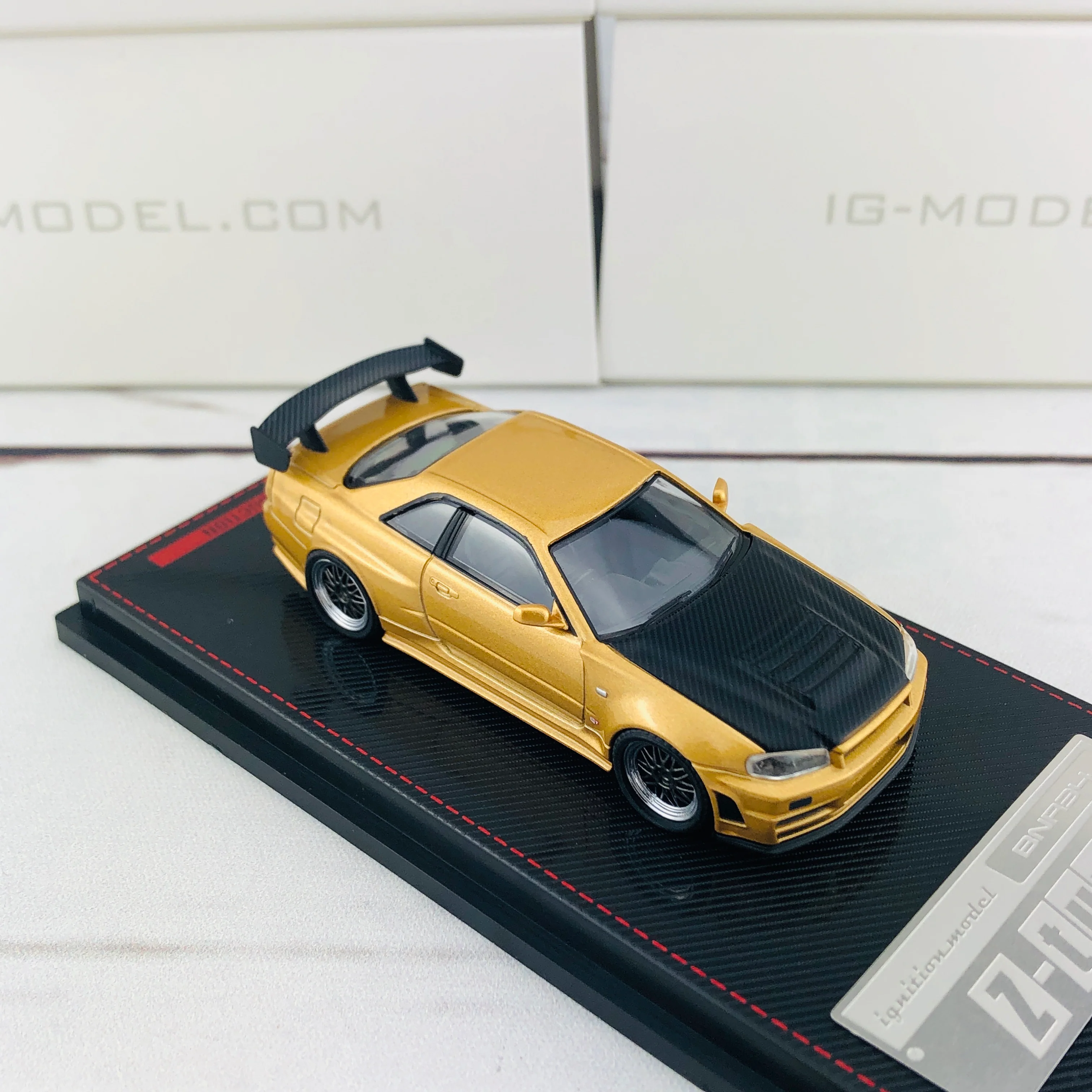Ignition Model 1/64 Nismo R34 GTR Z-tune Gold 1875 - Image 8