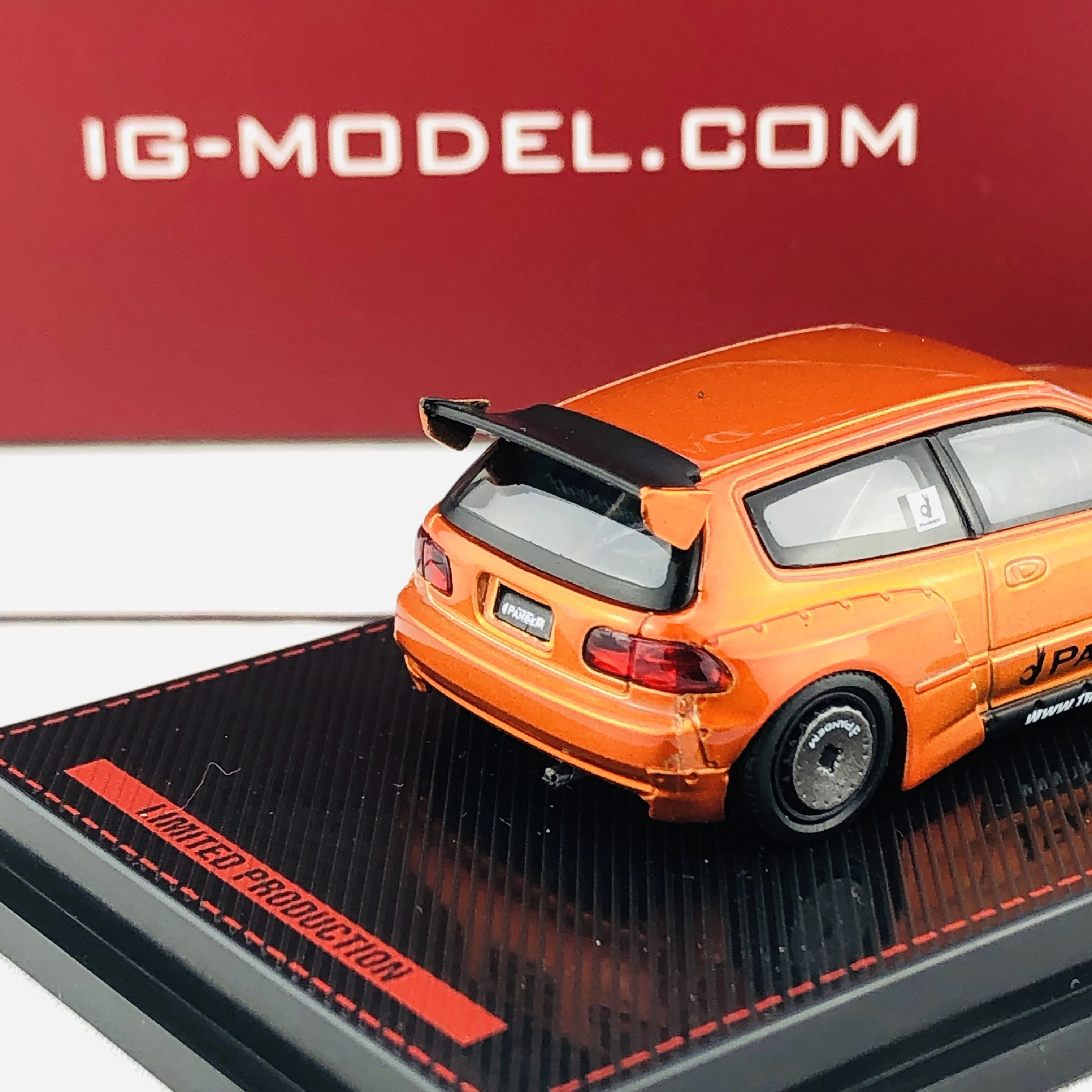 Ignition Model 1/64 Pandem Civic (EG6) Orange Metallic 1702 - Image 5