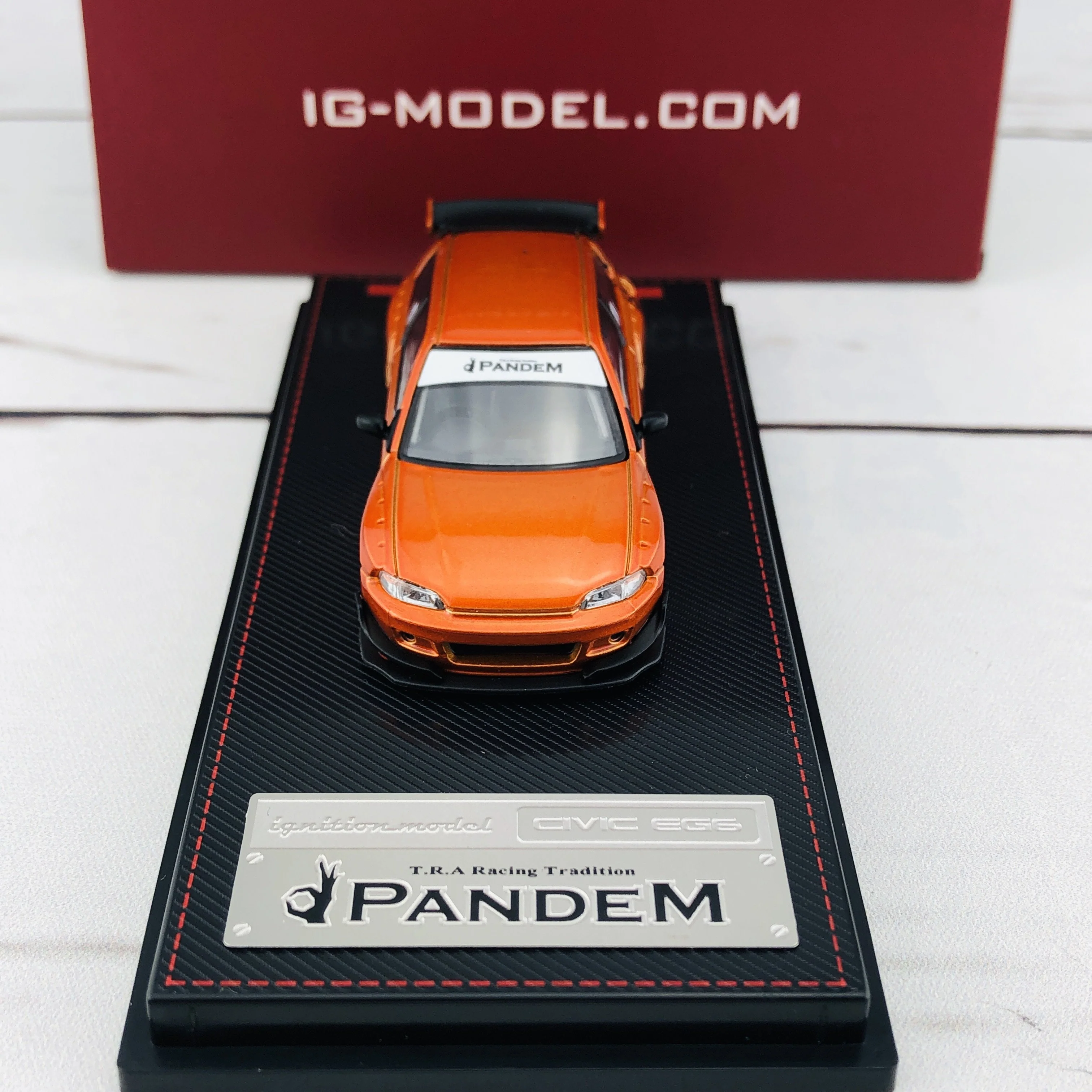 Ignition Model 1/64 Pandem Civic (EG6) Orange Metallic 1702 - Image 7