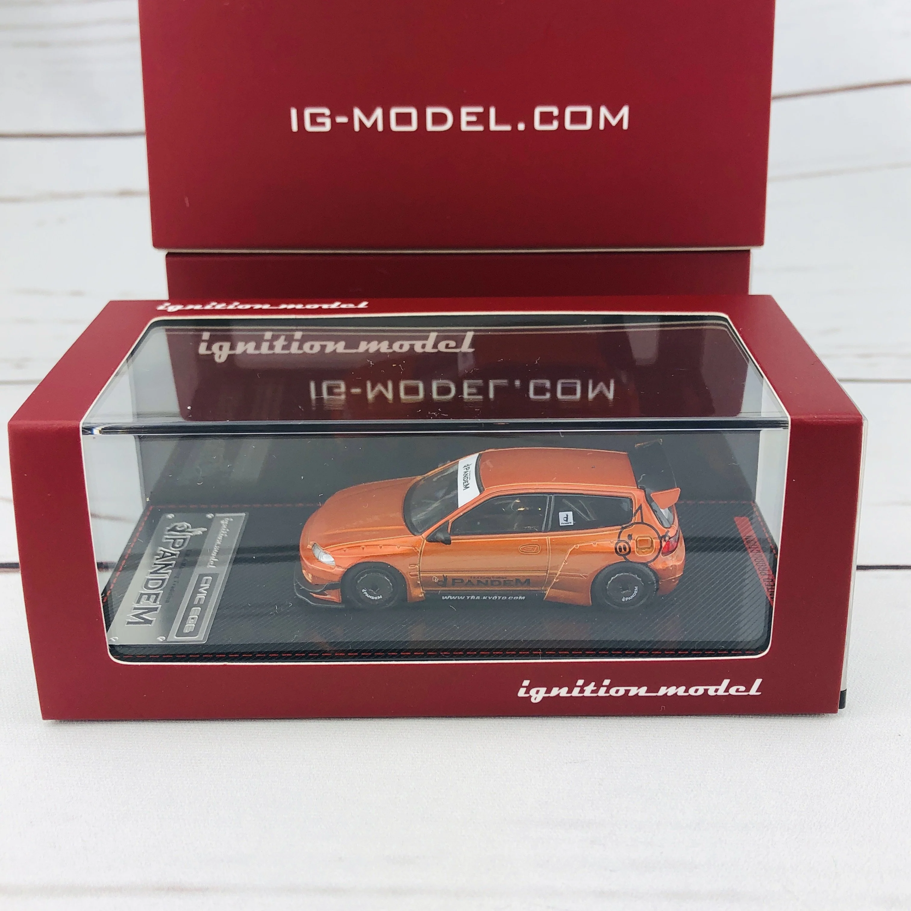 Ignition Model 1/64 Pandem Civic (EG6) Orange Metallic 1702 - Image 8