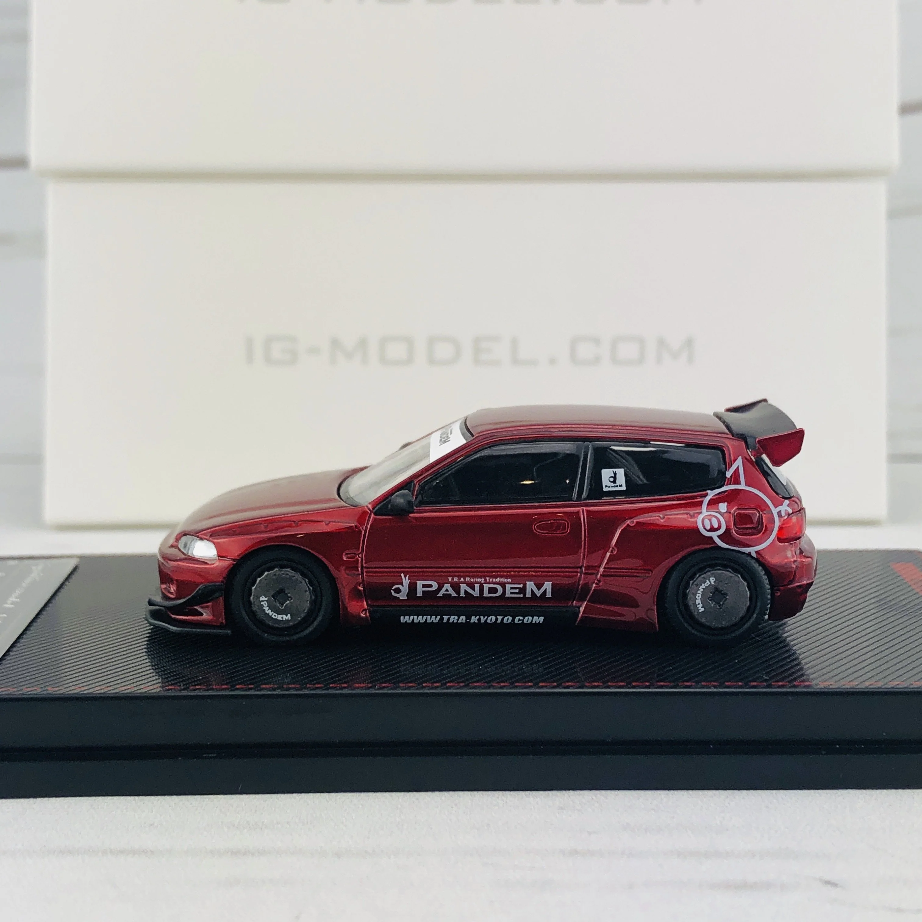 Ignition Model 1/64 Pandem Civic (EG6) Red Metallic 1414 - Image 2