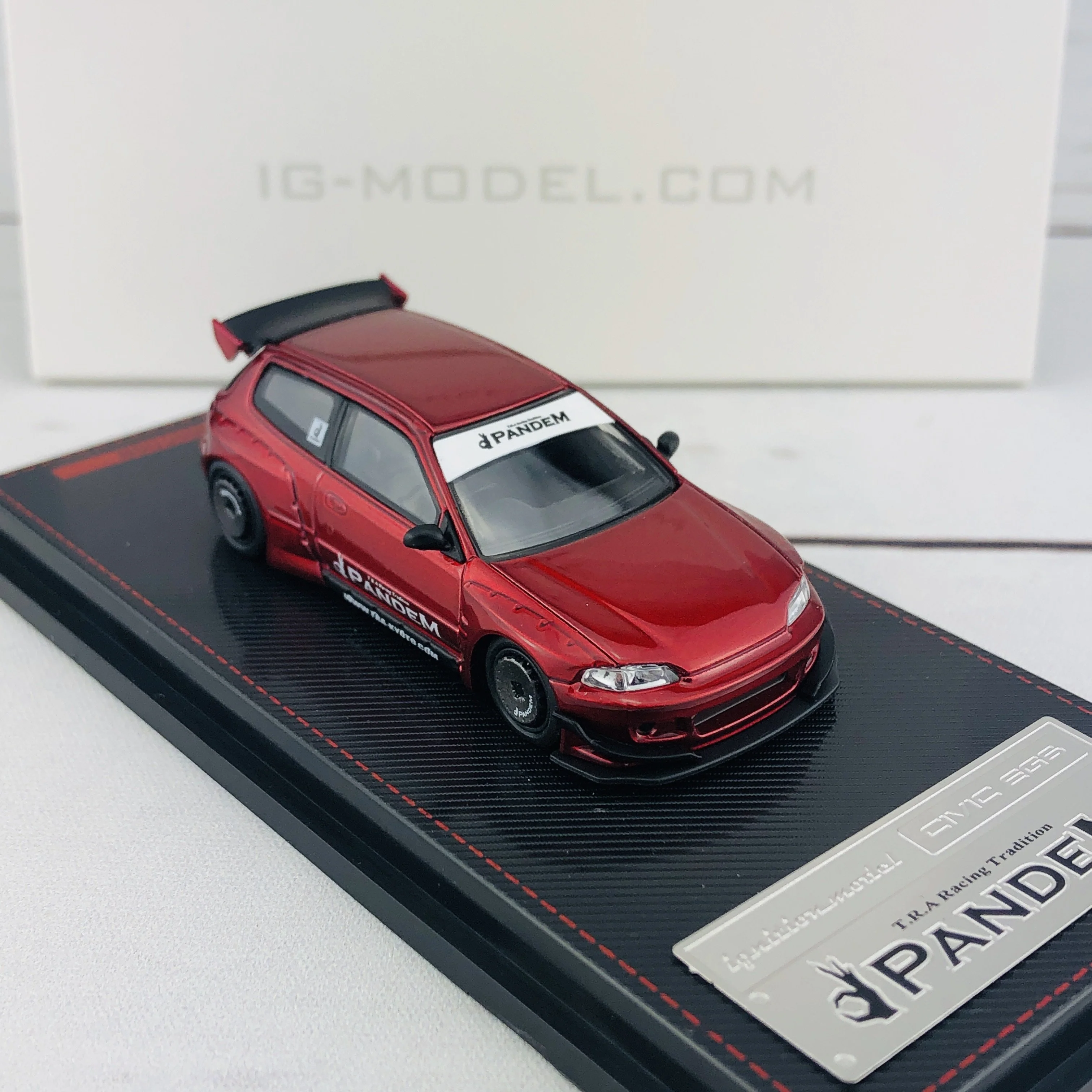 Ignition Model 1/64 Pandem Civic (EG6) Red Metallic 1414 - Image 6