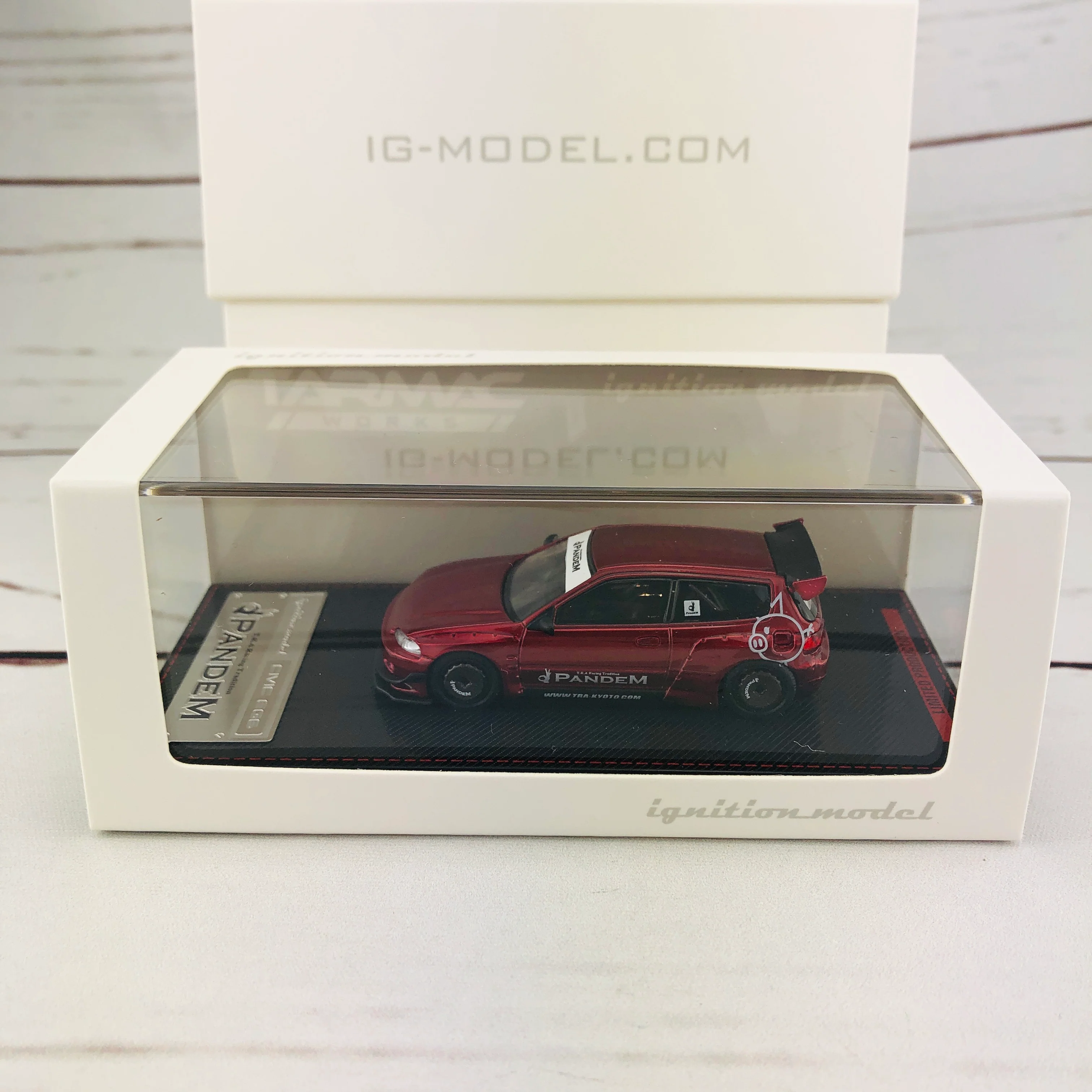 Ignition Model 1/64 Pandem Civic (EG6) Red Metallic 1414 - Image 8