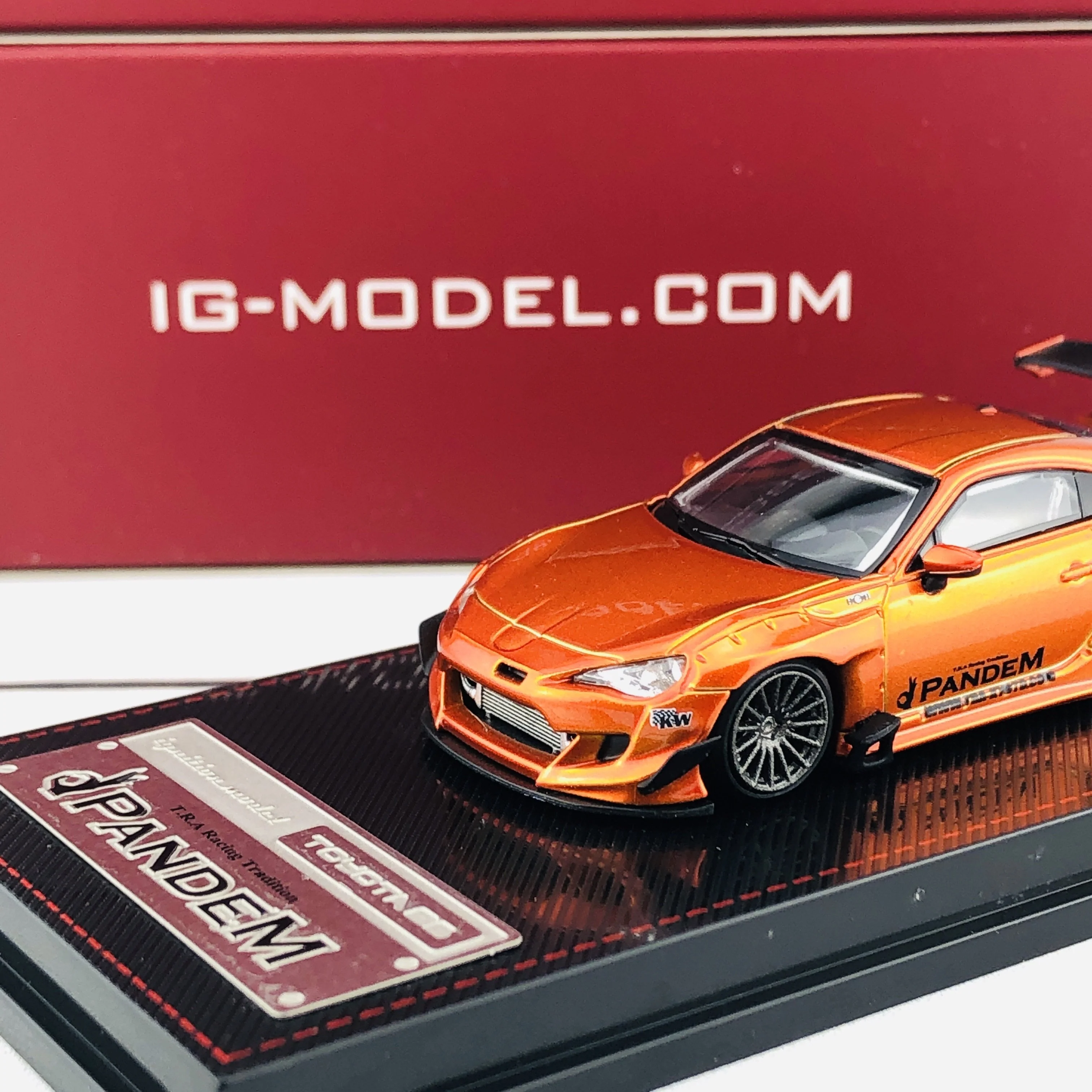 Ignition Model 1/64 Pandem Toyota 86 V3 Orange Metallic 1404 - Image 3