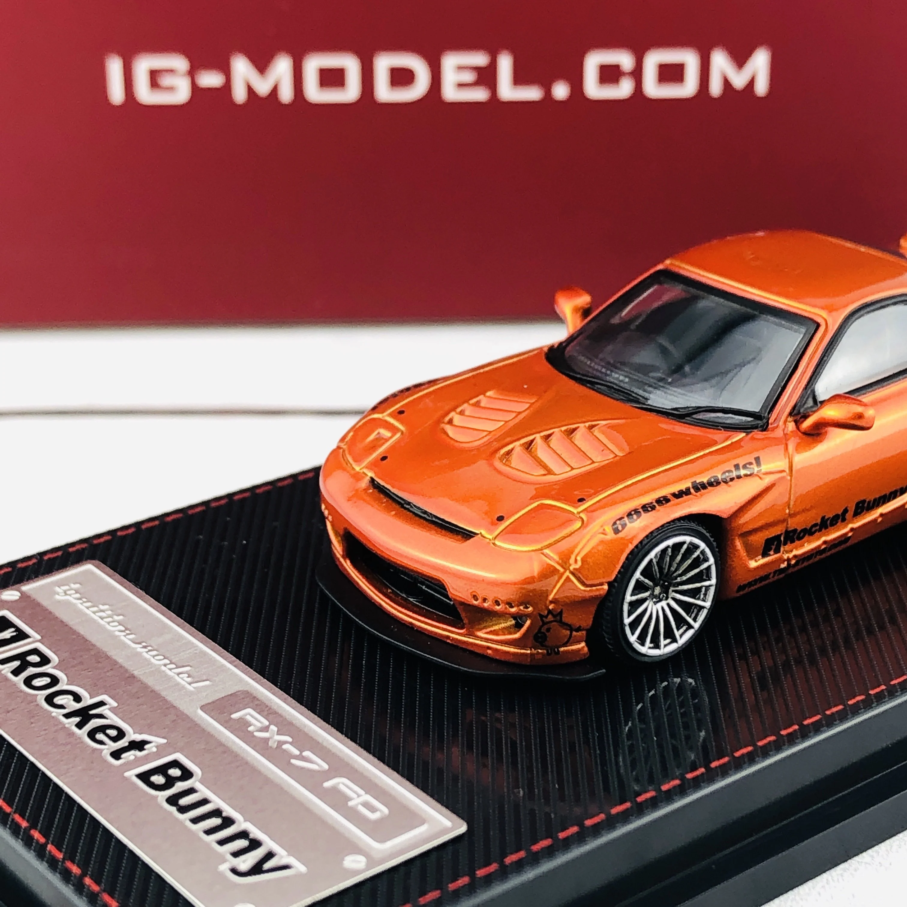Ignition Model 1/64 Rocket Bunny RX7 (FD35) Orange Metallic 1650 - Image 3