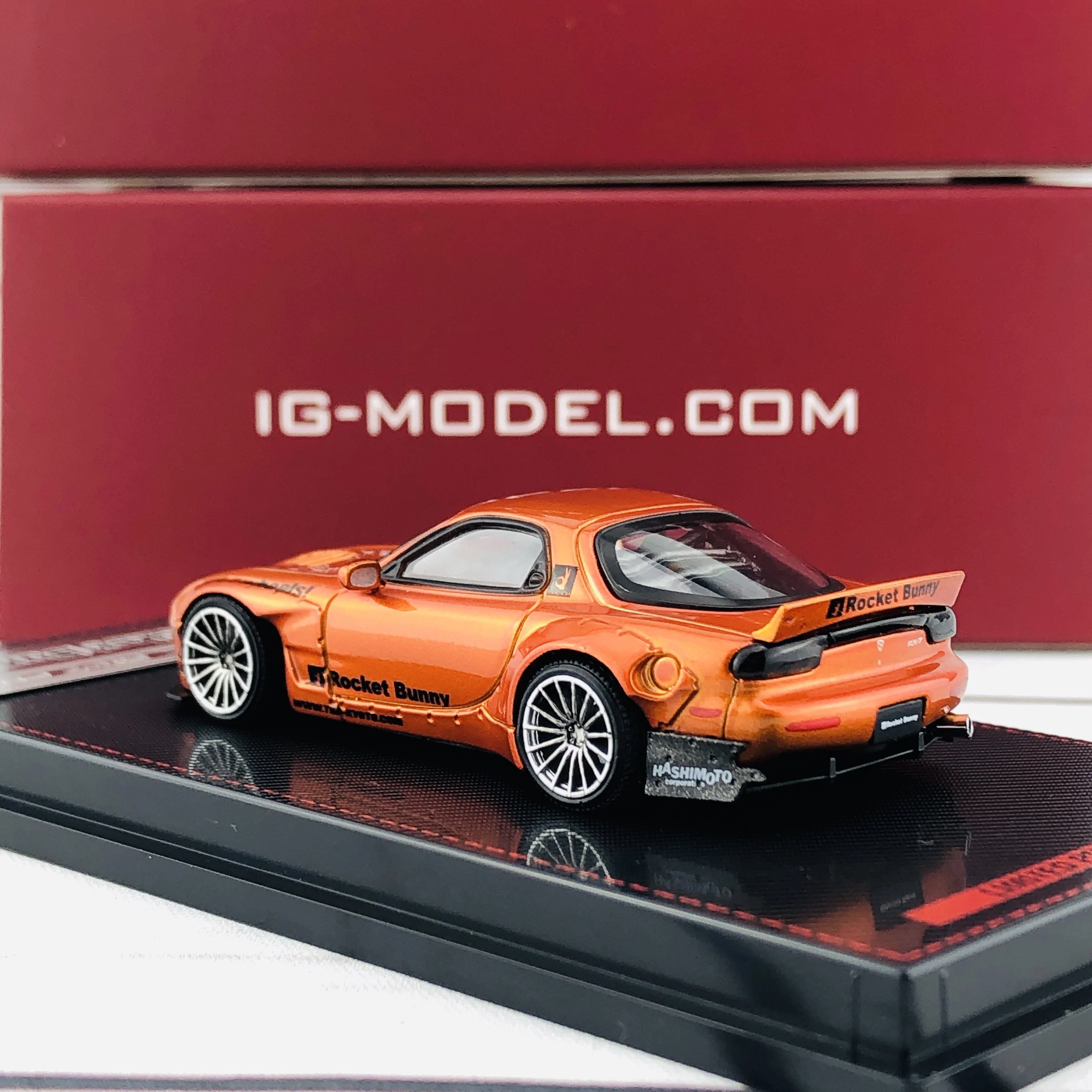 Ignition Model 1/64 Rocket Bunny RX7 (FD35) Orange Metallic 1650 - Image 4