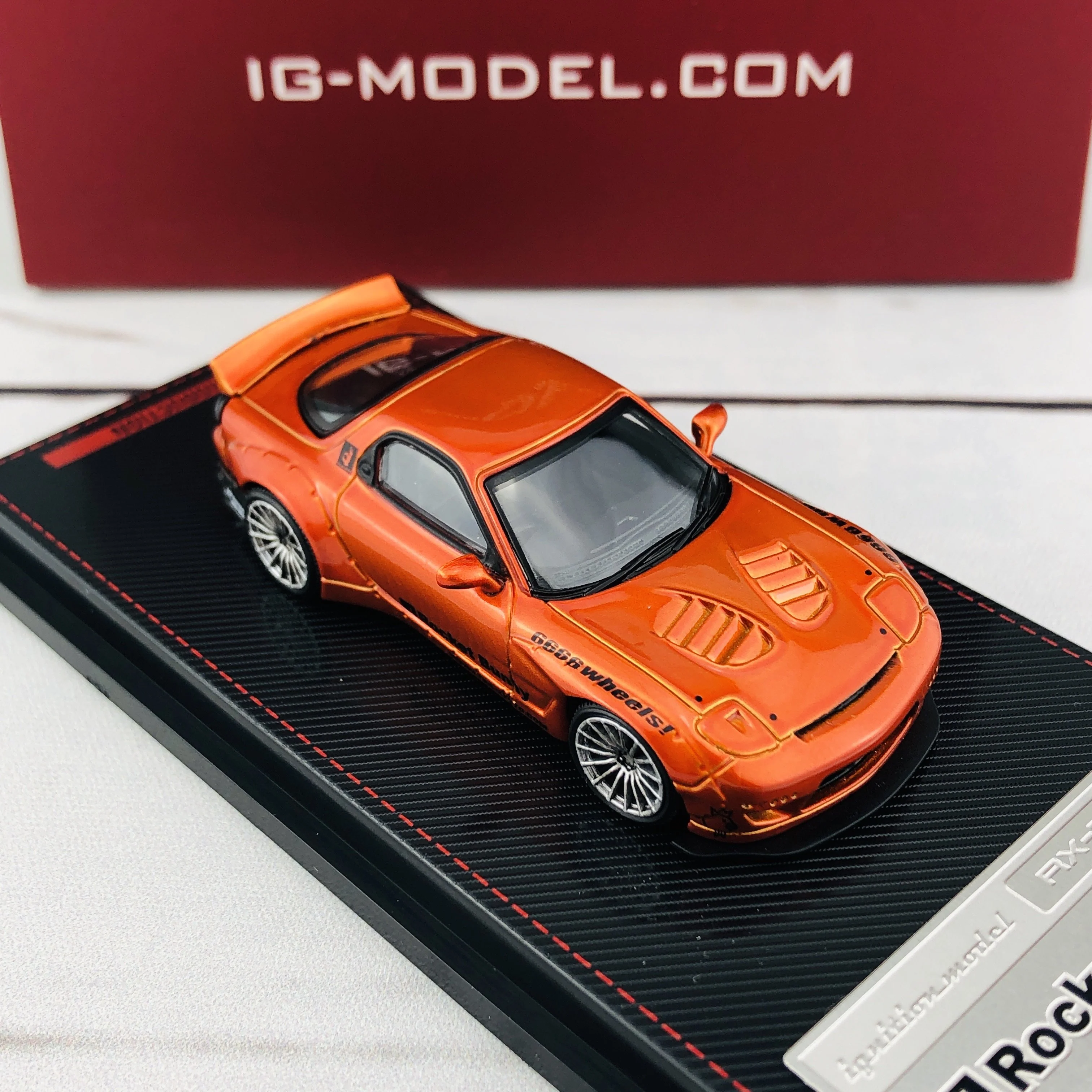 Ignition Model 1/64 Rocket Bunny RX7 (FD35) Orange Metallic 1650 - Image 6