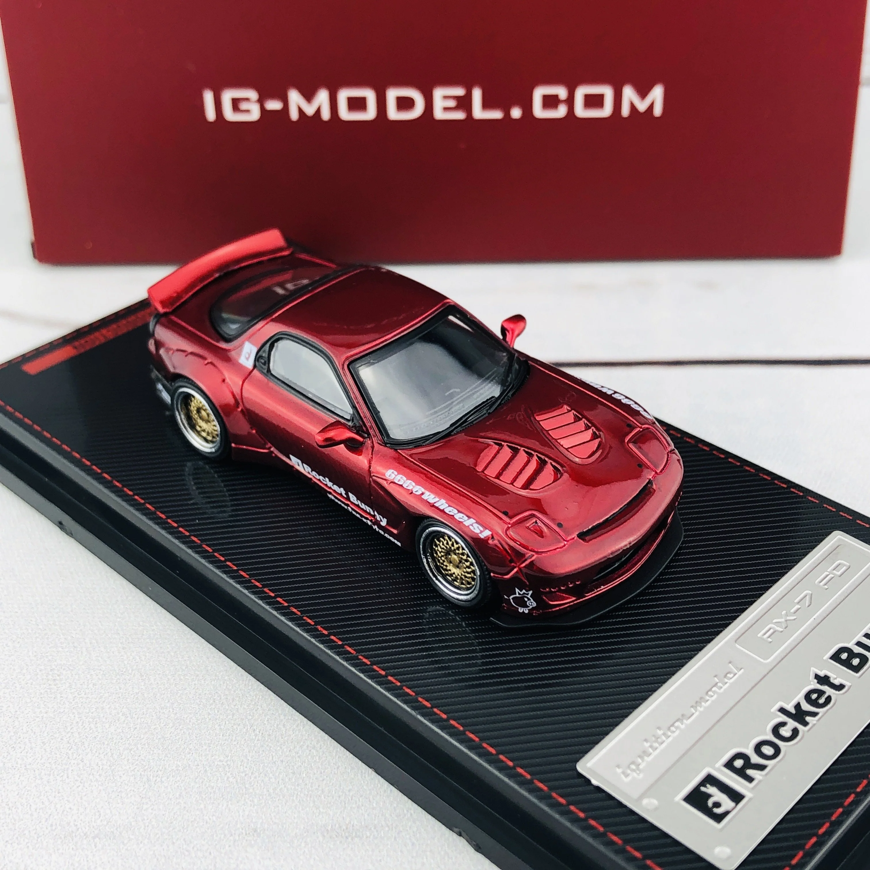 Ignition Model 1/64 Rocket Bunny RX7 (FD35) Red Metallic 1407 - Image 6