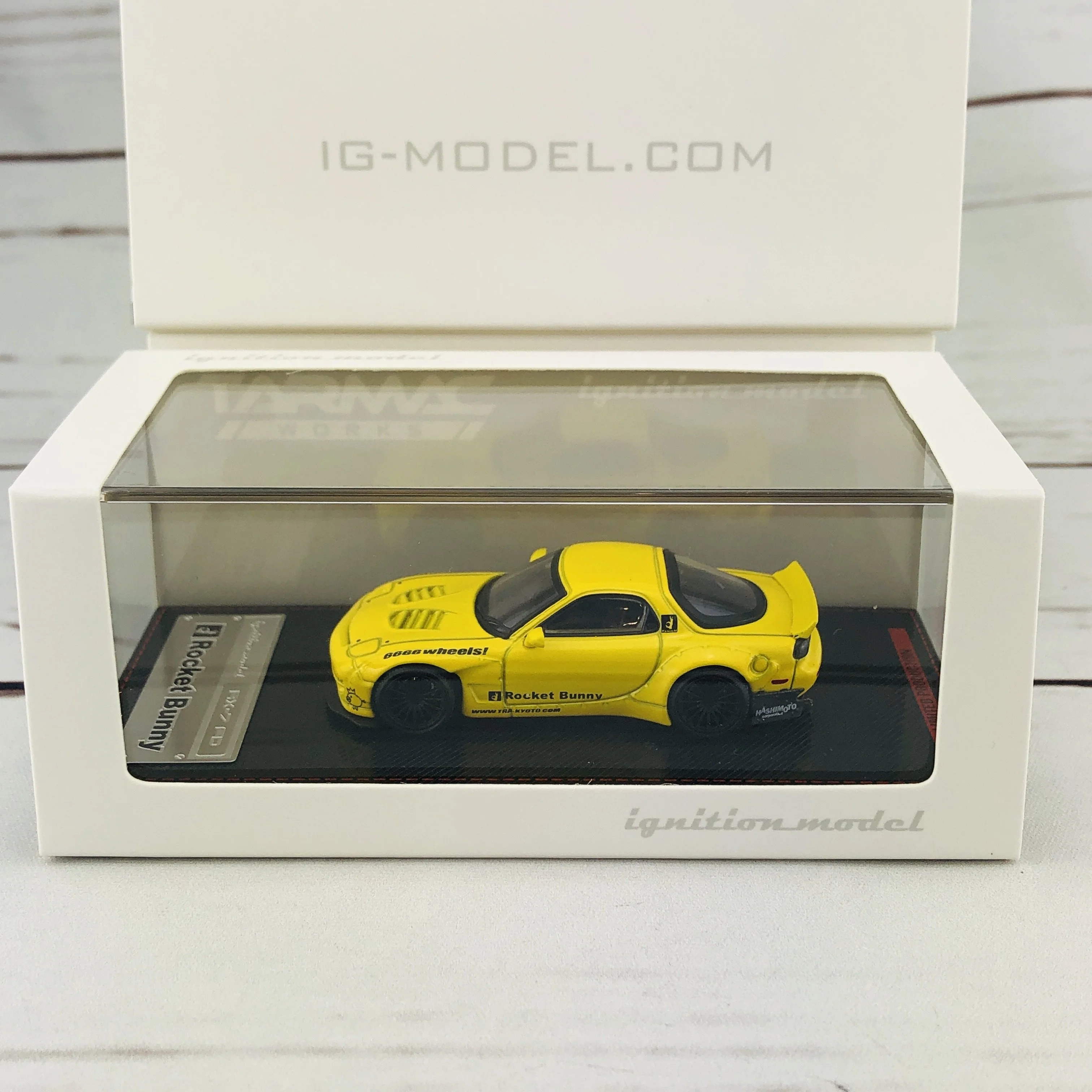 Ignition Model 1/64 Rocket Bunny RX7 (FD35) Yellow 1410 - Image 8