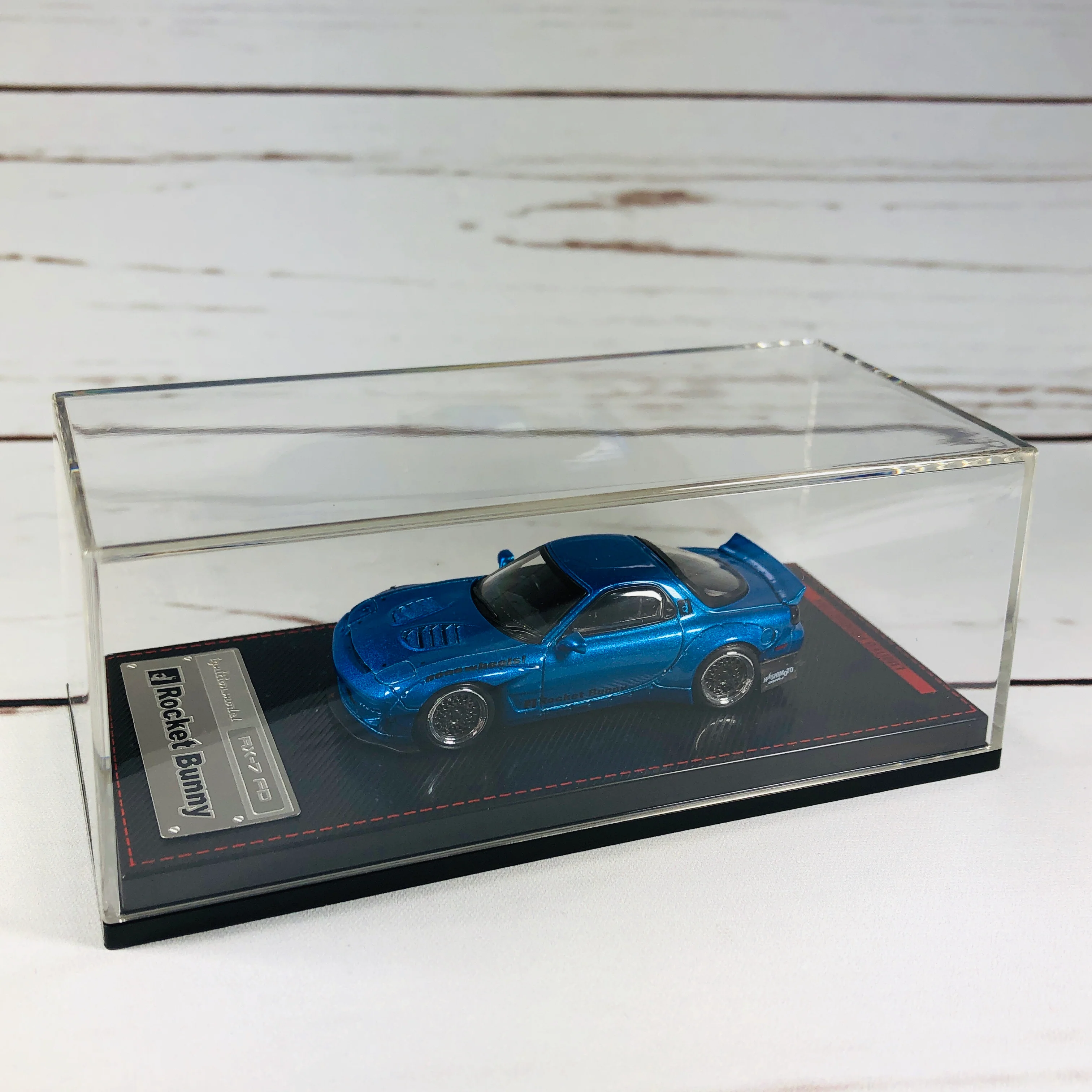 Ignition Model 1/64 Rocket Bunny RX7 (FD3S) Blue Metallic - Tarmac Works Exclusive Color - Image 10