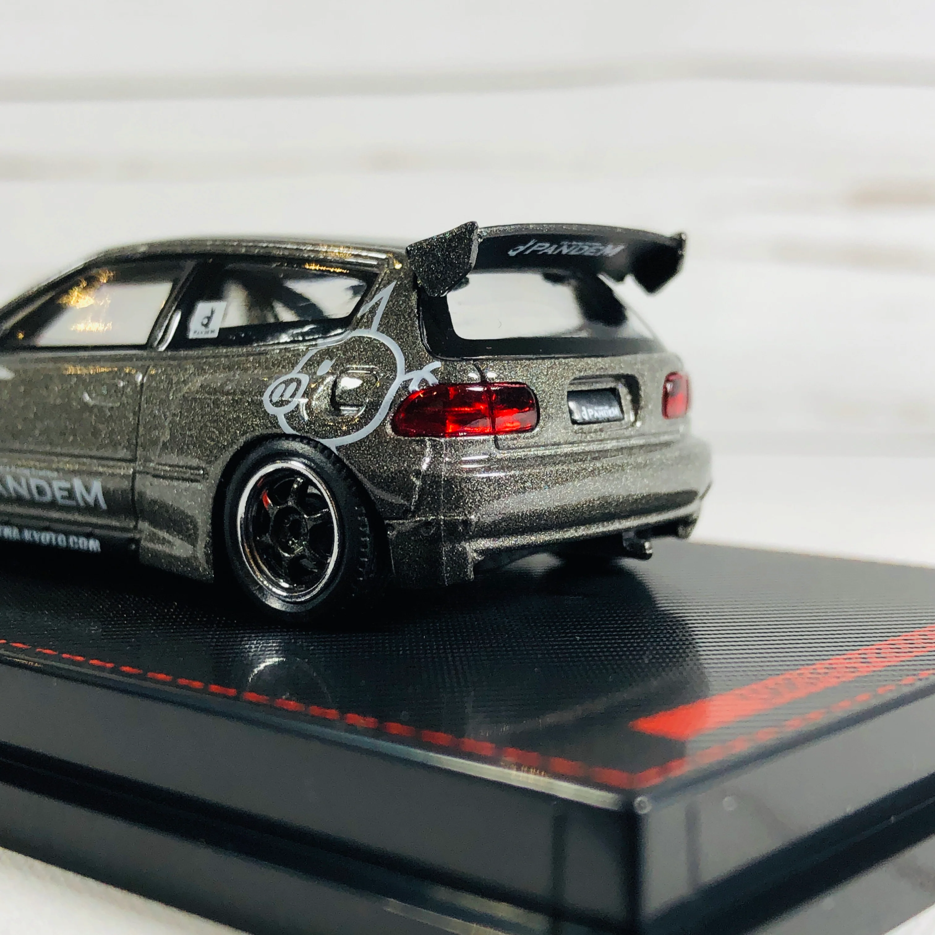 Ignition model 1/64 PANDEM CIVIC (EG6) Gun Metallic - Image 7
