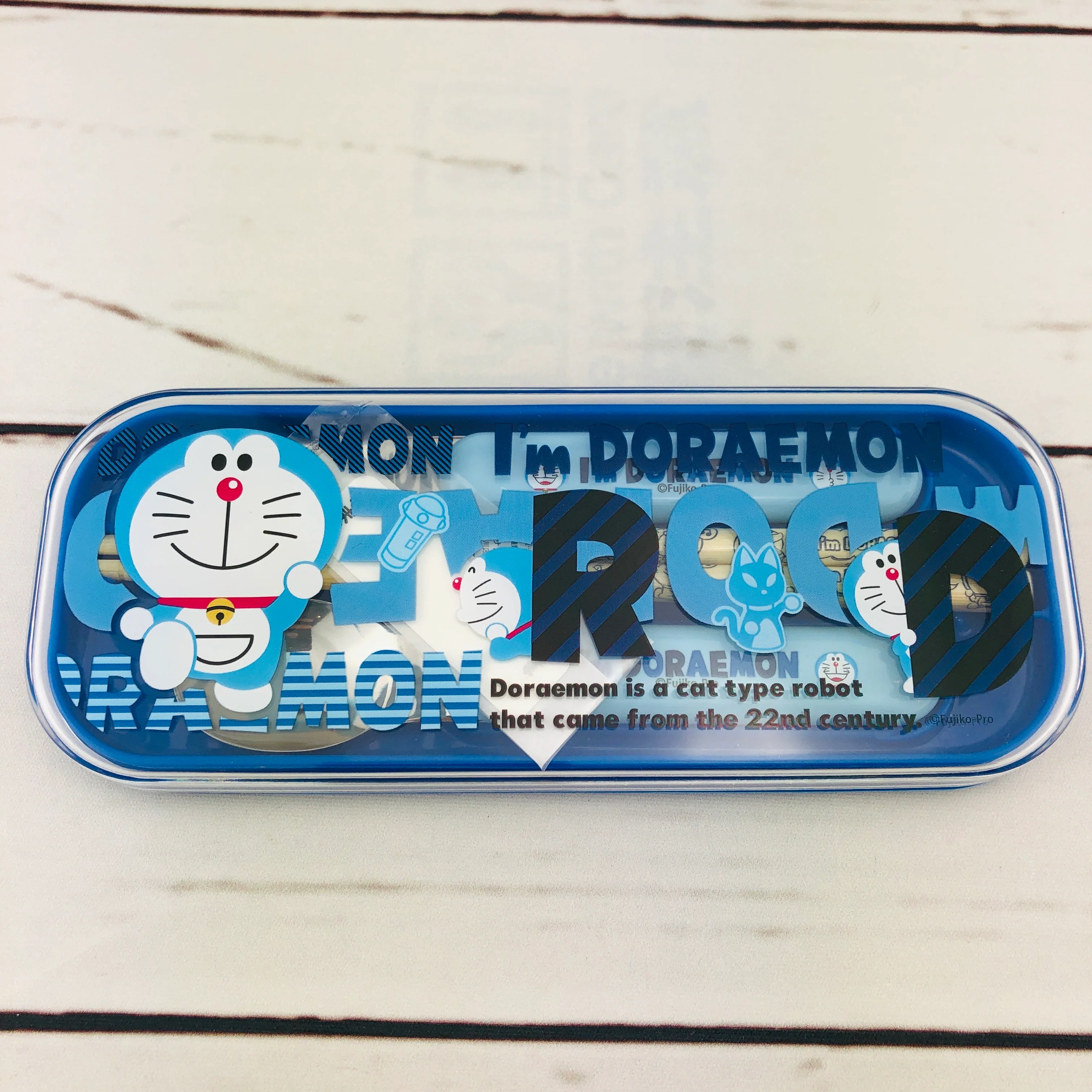 I'm Doraemon Cutlery with Chopsticks Set by Sanrio A14DRB Made in Japan - Image 2