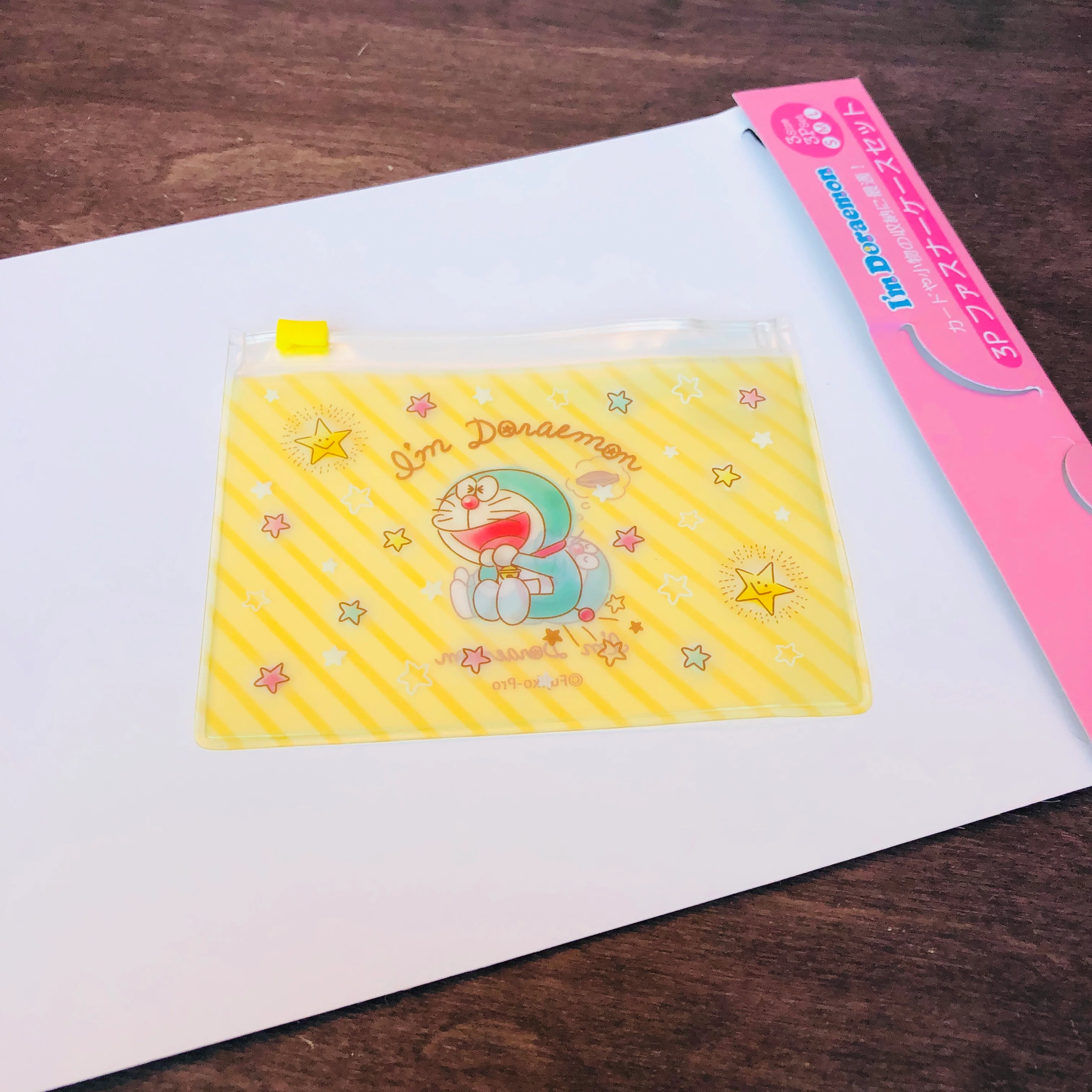 I'm Doraemon Fastener Case 3P Pastel Color Set ID-5533103KP - Image 4