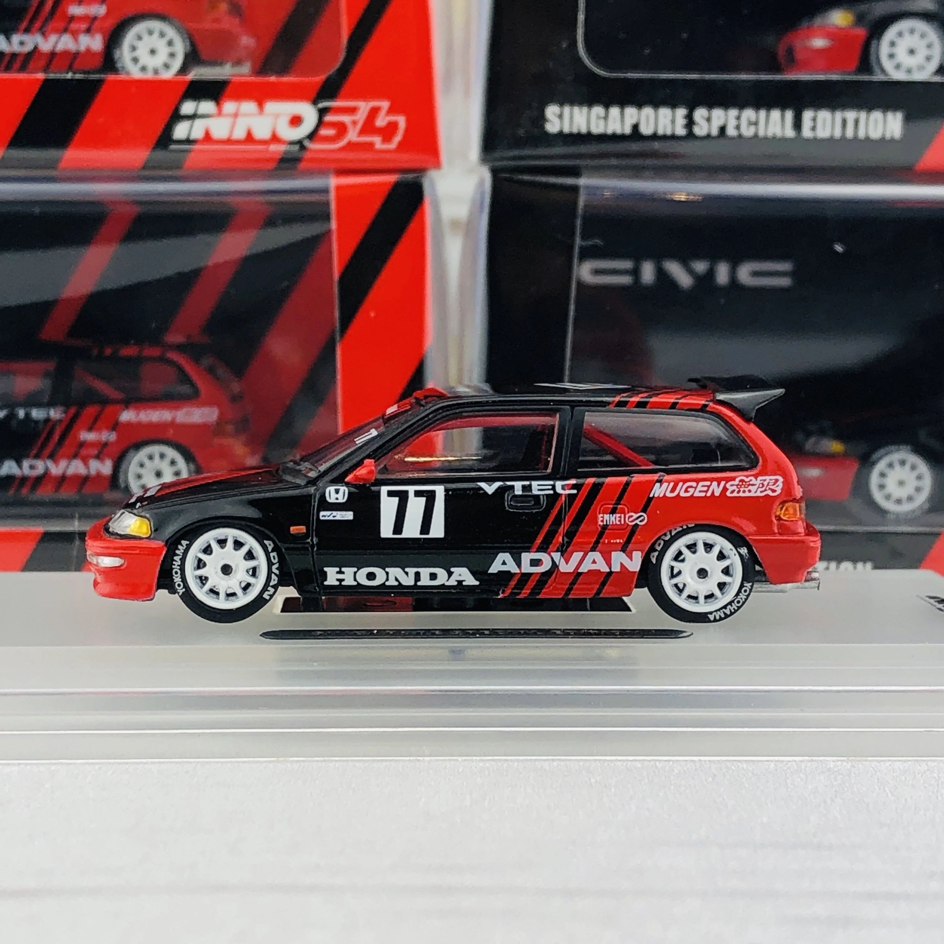 INNO HONDA CIVIC EF9 #77 Advan - Kanjo Racer (Singapore Special Edition) IN64-EF9-ADSGS - Image 2