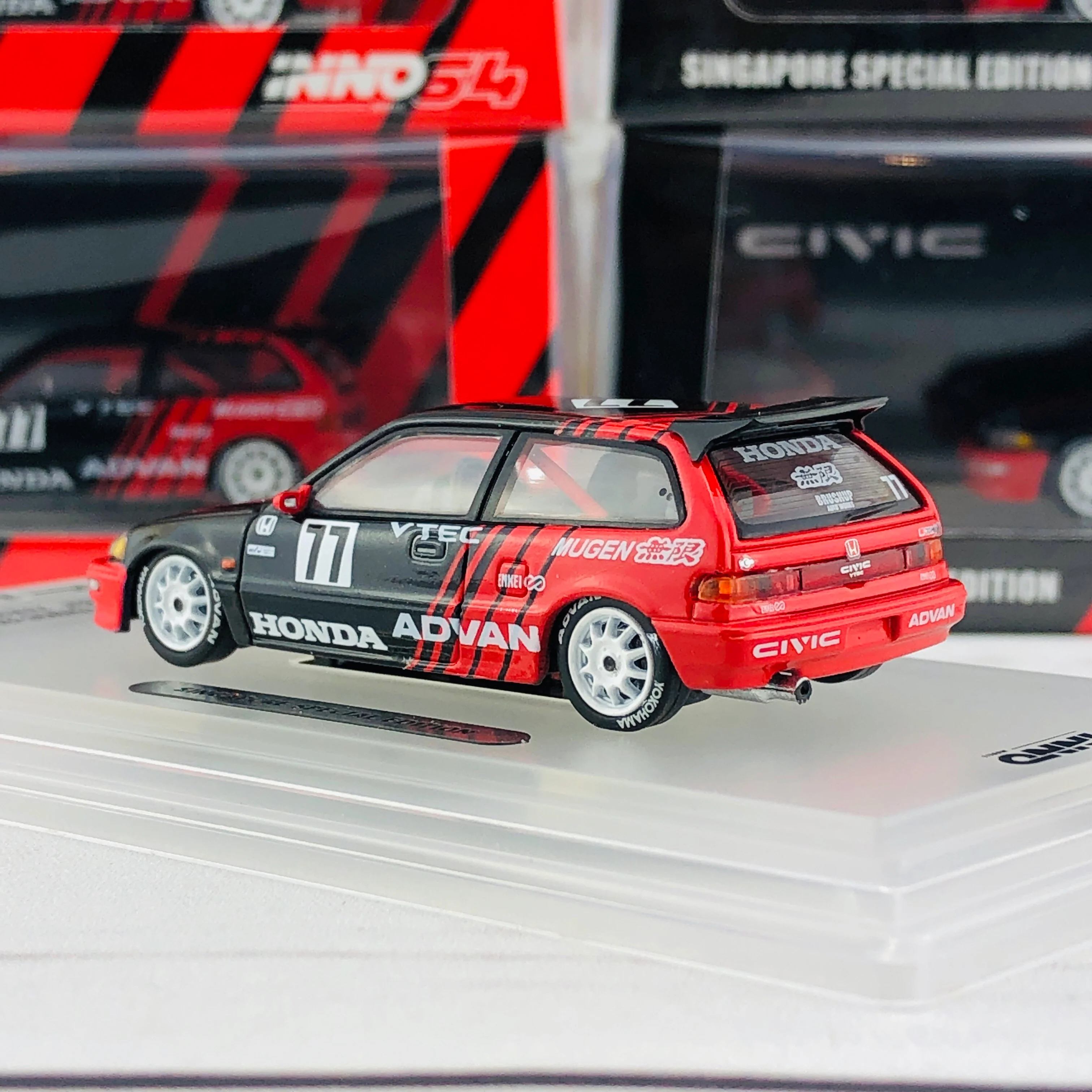 INNO HONDA CIVIC EF9 #77 Advan - Kanjo Racer (Singapore Special Edition) IN64-EF9-ADSGS - Image 4