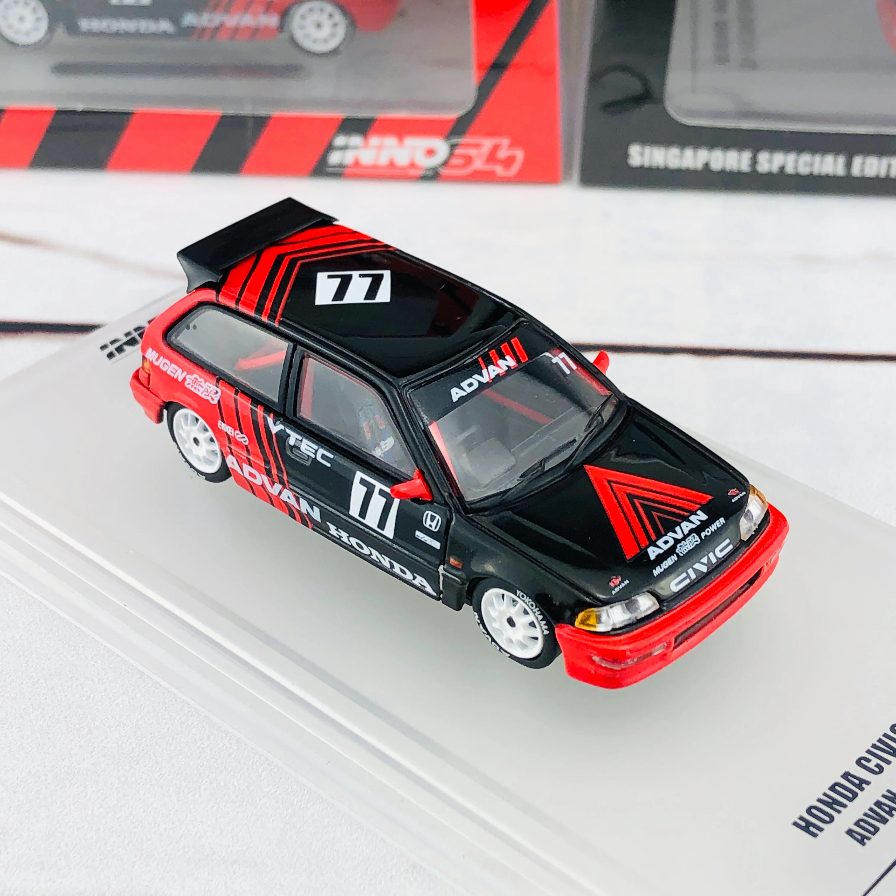INNO HONDA CIVIC EF9 #77 Advan - Kanjo Racer (Singapore Special Edition) IN64-EF9-ADSGS - Image 7
