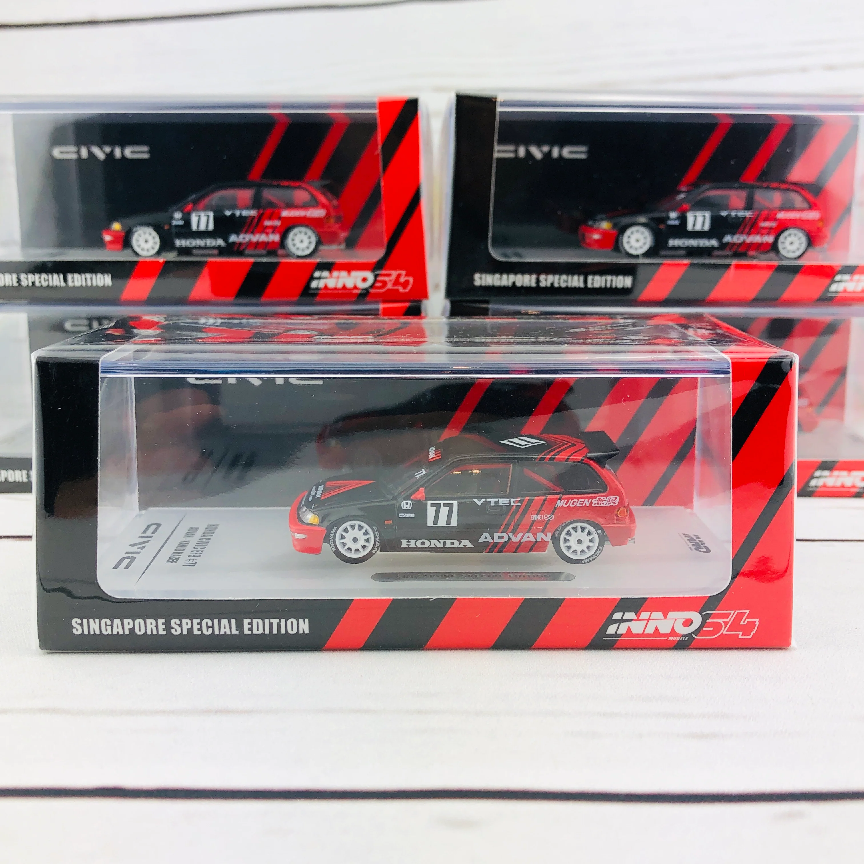 INNO HONDA CIVIC EF9 #77 Advan - Kanjo Racer (Singapore Special Edition) IN64-EF9-ADSGS - Image 9