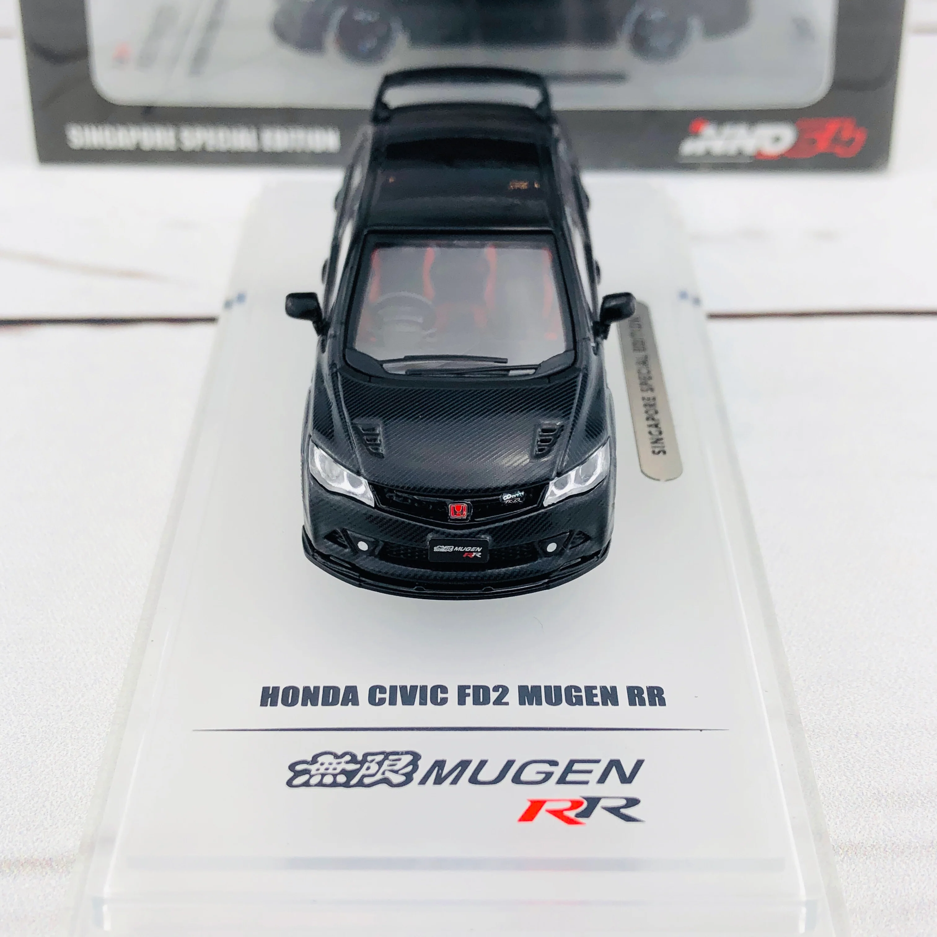 INNO64 1/64 HONDA CIVIC FD2 Mugen RR (Singapore Special Edition) IN64-FD2R-BLSG  **Limited Qty** - Image 9