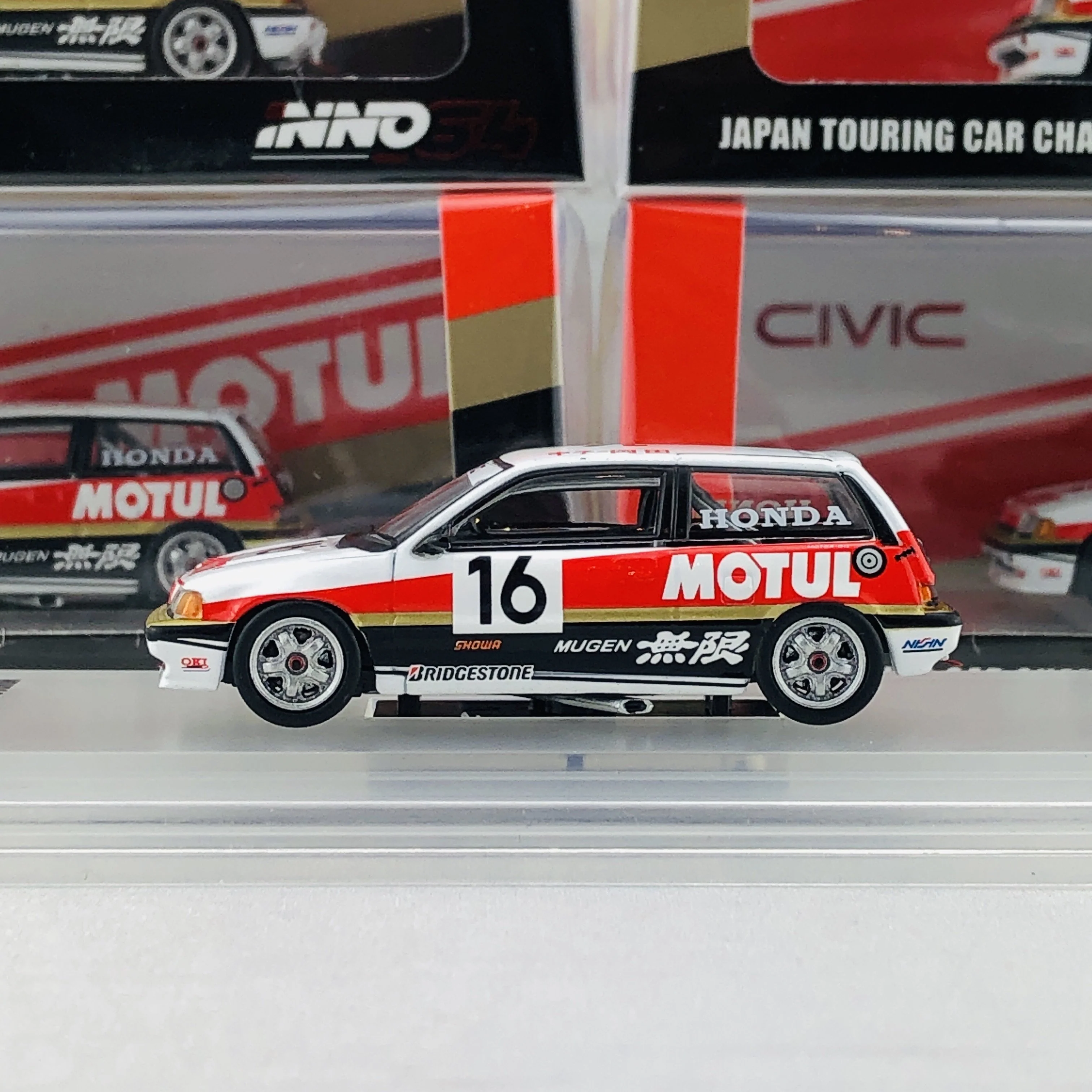 INNO64 HONDA CIVIC Si E-AT Gr.A #16 Mugen Motul - JTC 1987 IN64-EAT-MOT87 - Image 2