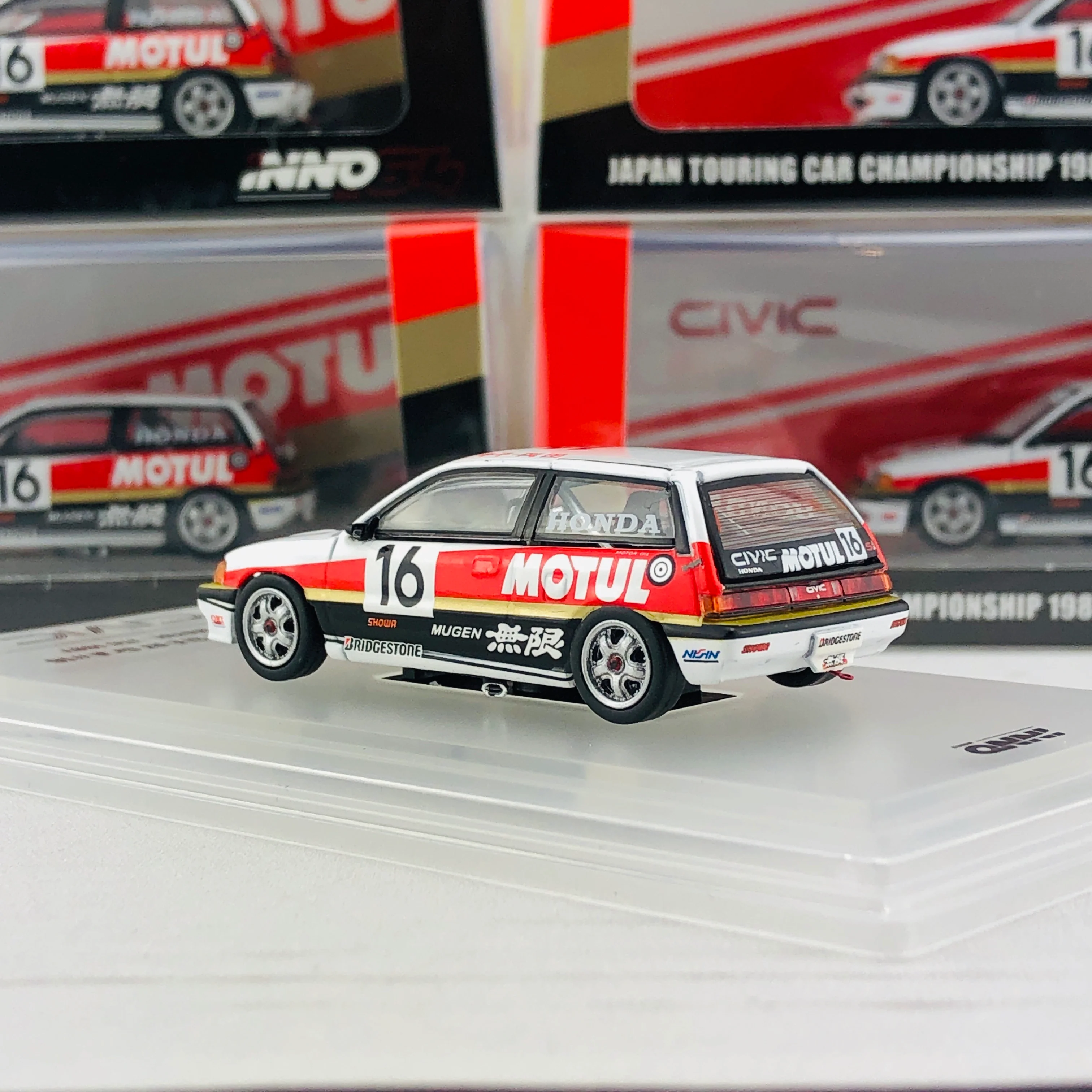 INNO64 HONDA CIVIC Si E-AT Gr.A #16 Mugen Motul - JTC 1987 IN64-EAT-MOT87 - Image 4