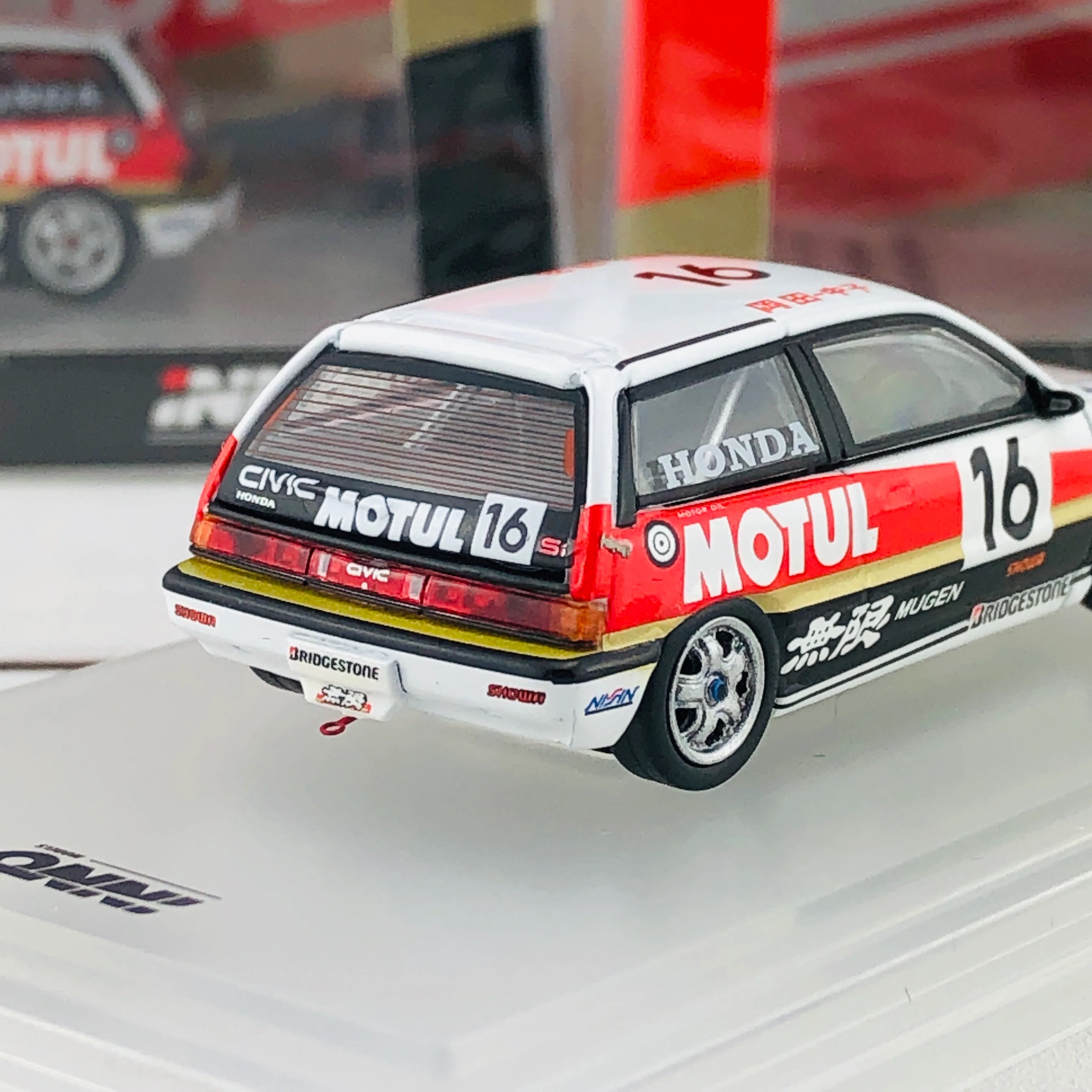 INNO64 HONDA CIVIC Si E-AT Gr.A #16 Mugen Motul - JTC 1987 IN64-EAT-MOT87 - Image 5