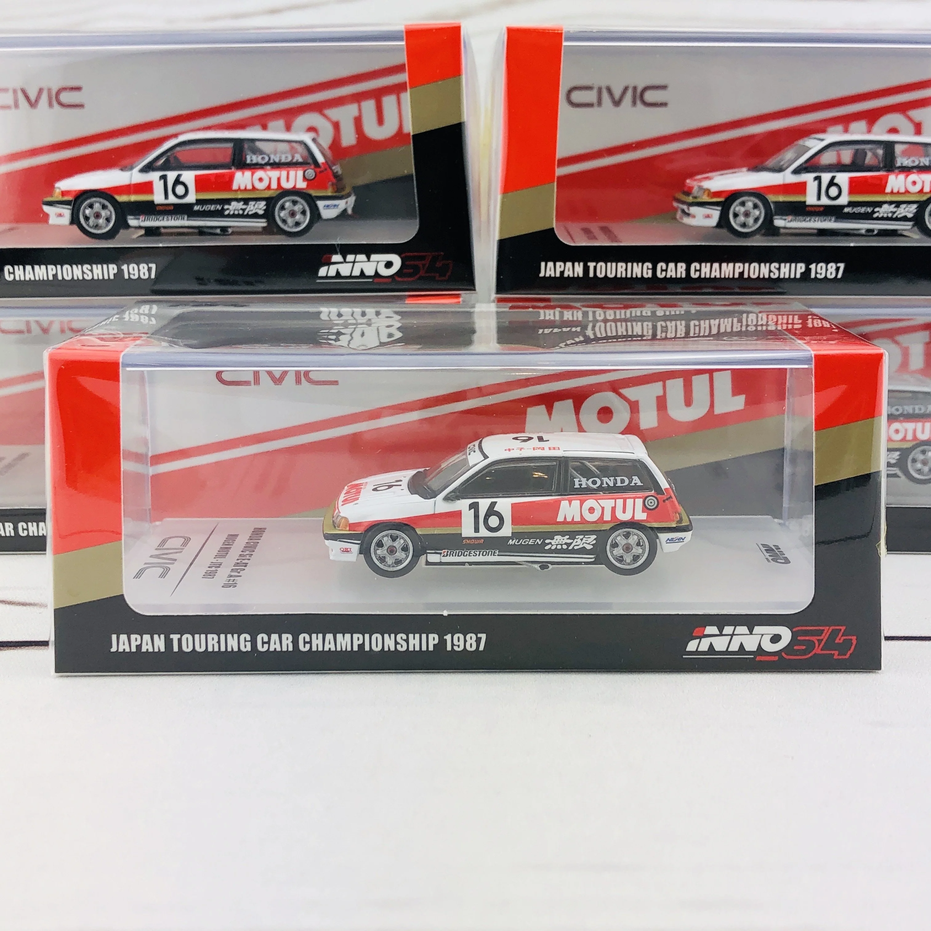 INNO64 HONDA CIVIC Si E-AT Gr.A #16 Mugen Motul - JTC 1987 IN64-EAT-MOT87 - Image 8