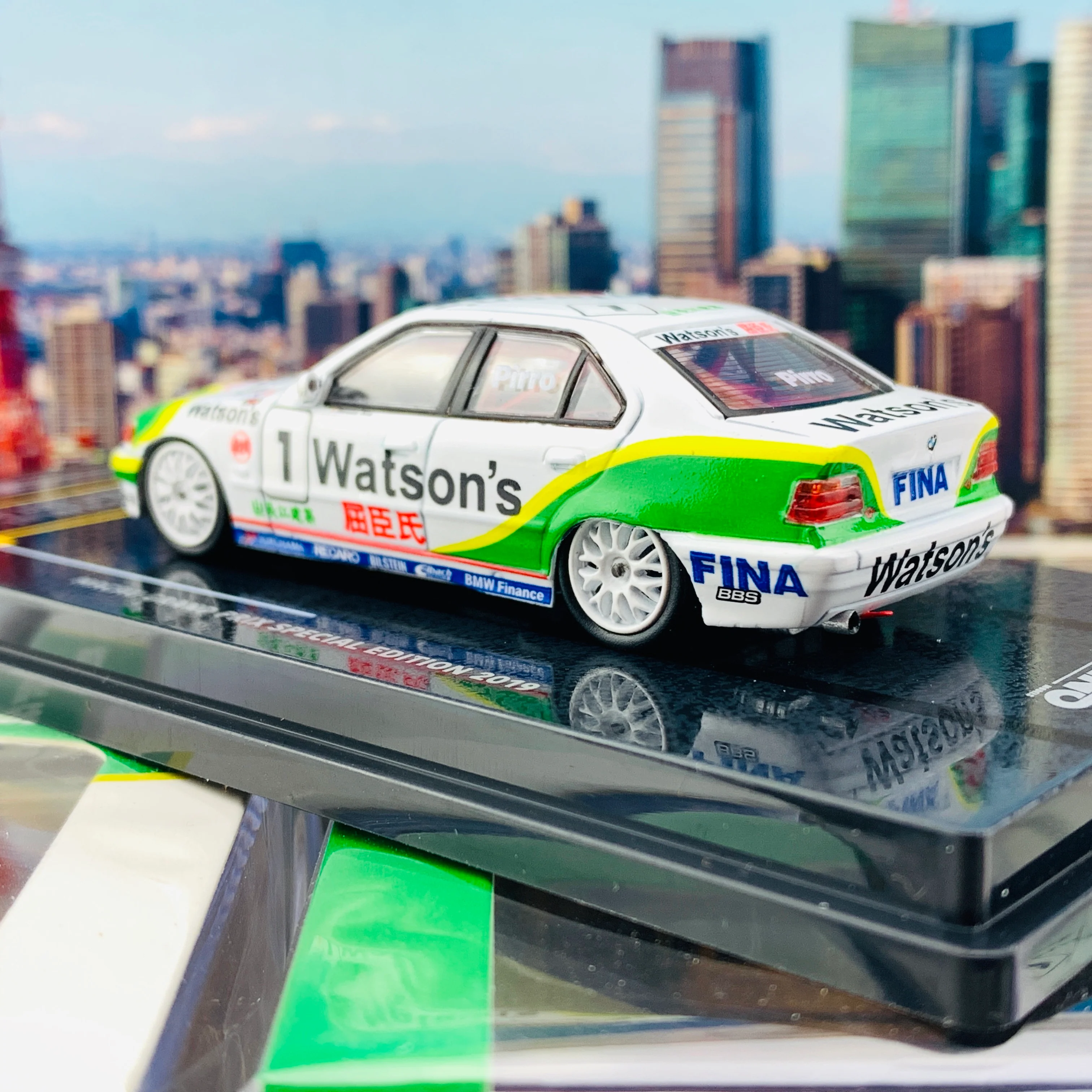 INNO64 1/64 Macau Grand Prix Special Edition 2019 BMW E36 318i #1 Macua Guia Race 1993 - E.Pirro IN64-MGP19-318i01 - Image 5