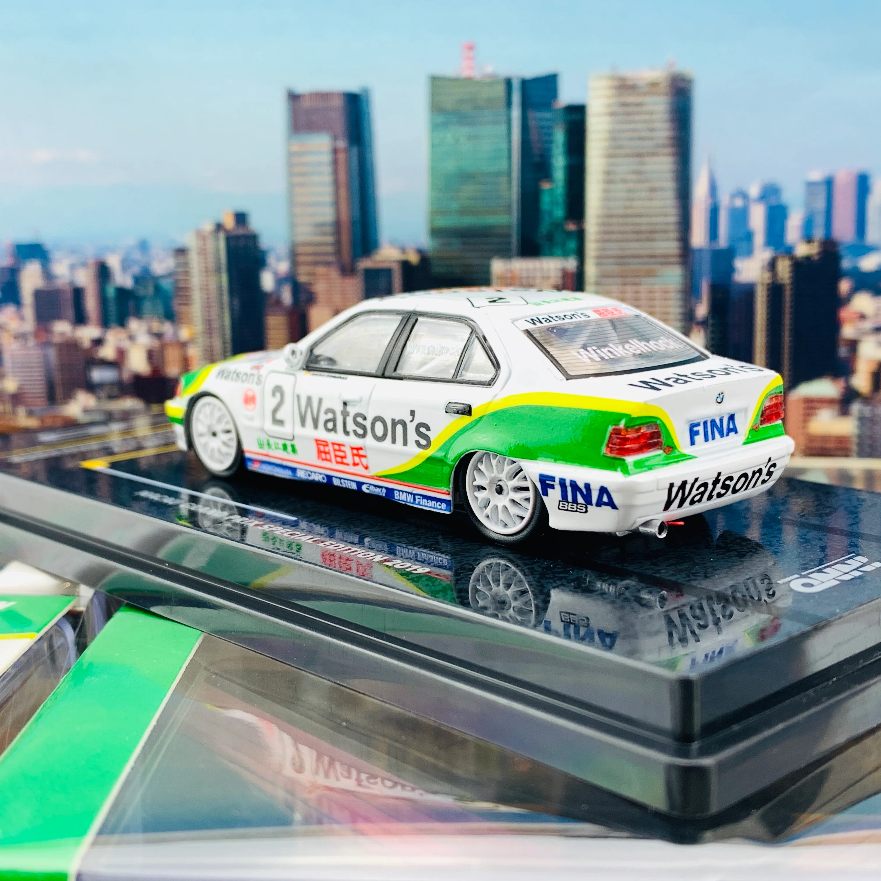 INNO64 1/64 Macau Grand Prix Special Edition 2019 BMW E36 318i #2 Macua Guia Race 1993 - J.Winkelhock IN64-MGP19-318i02 - Image 5