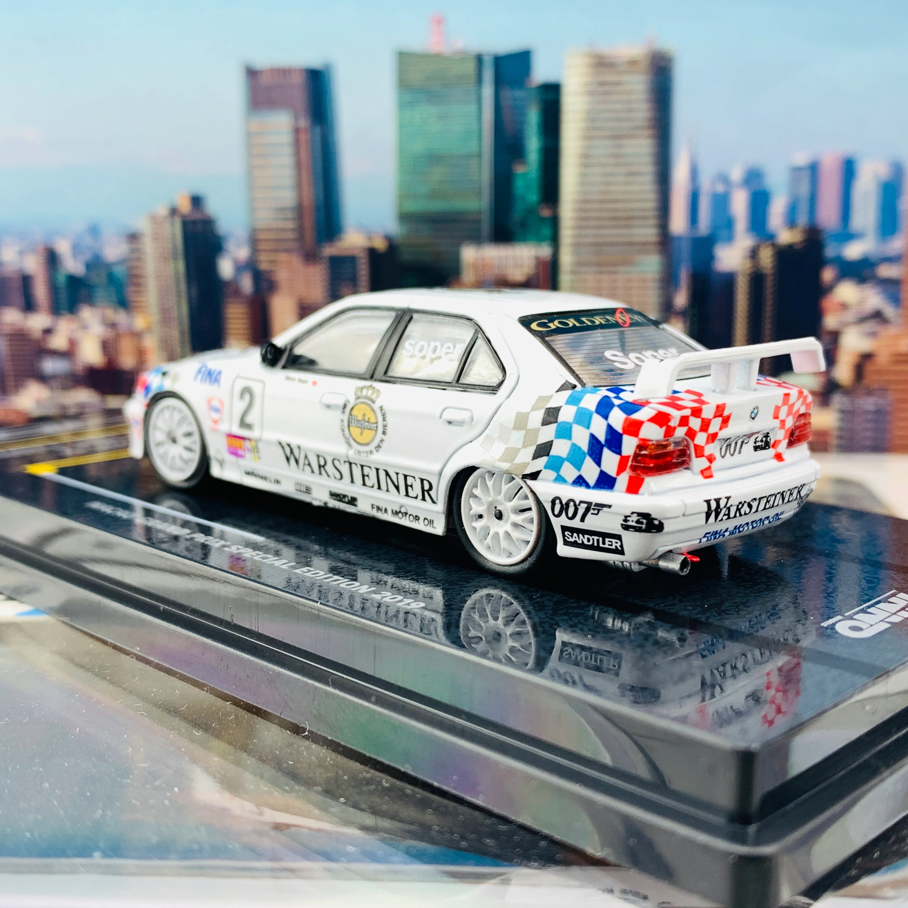 INNO64 1/64 Macau Grand Prix Special Edition 2019 BMW E36 320i #2 Macau Guia Race 1995 - S.Soper IN64-MGP19-320i02 - Image 5