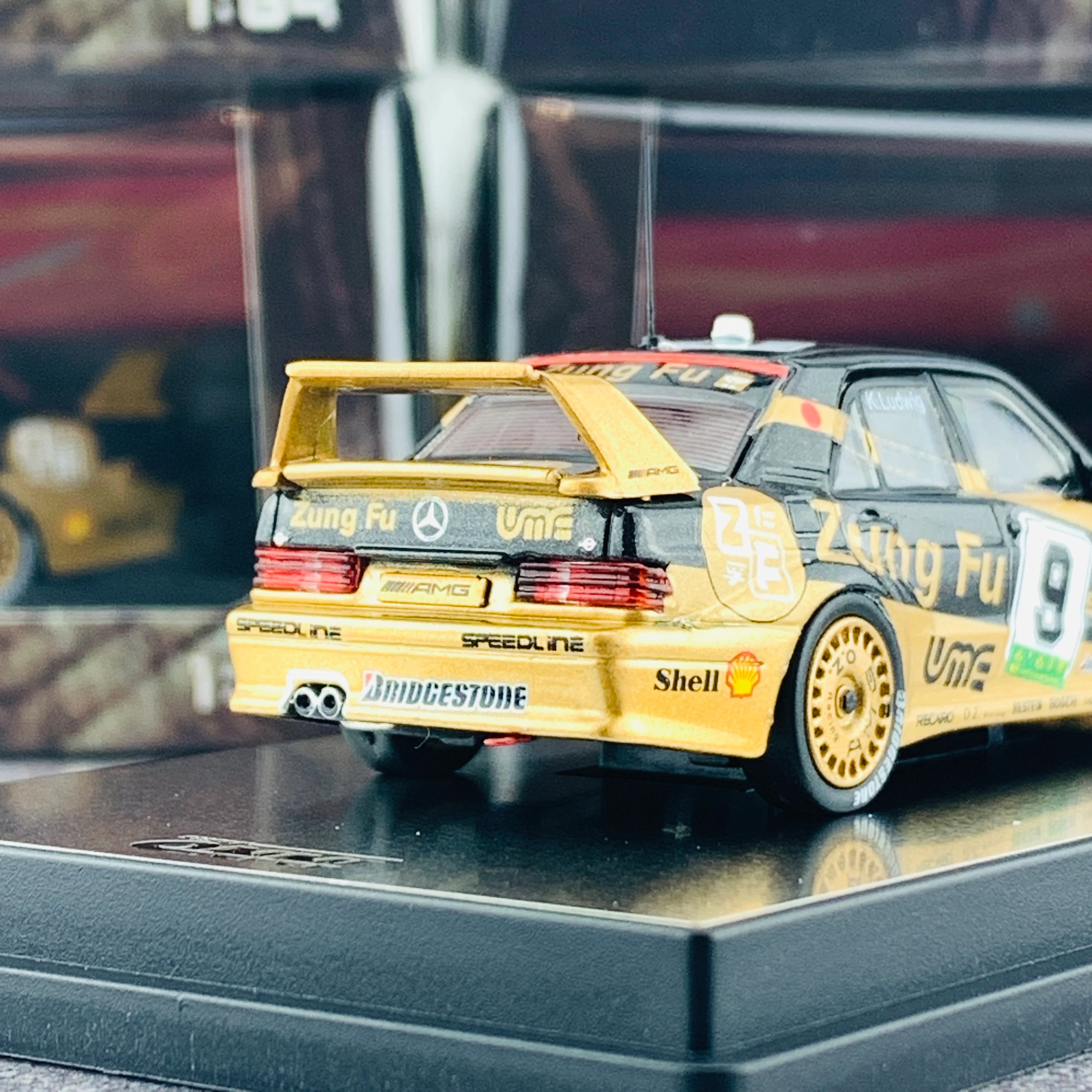 INNO x POPRACE Mercedes Benz AMG 190E 2.5-16 EVO II #9 "Zung Fu" - Macau Guia Race 1991 PR64-190-91M09 - Image 5
