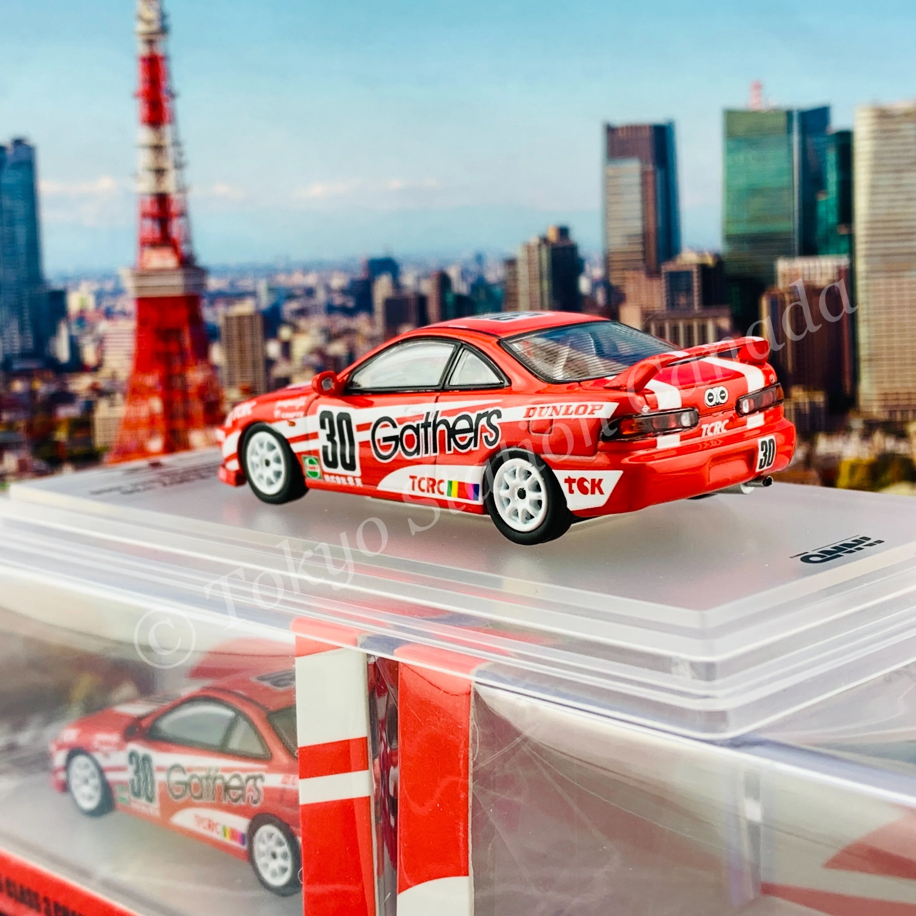 INNO64 1/64 HONDA INTEGRA TYPE-R DC2 #30 “GATHERS” Super N1 Endurance Race 1996 Class 3 Champion IN64-DC2-GAT - Image 4