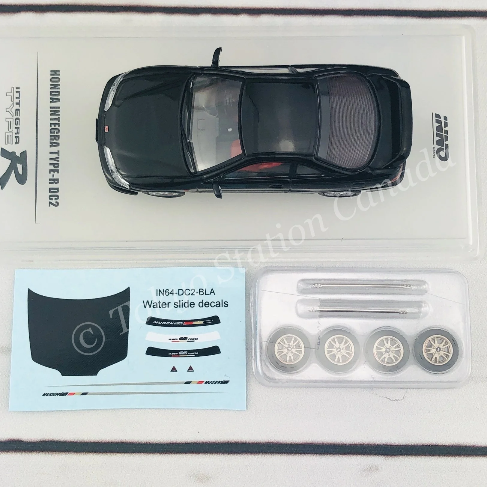 INNO64 1/64 Honda Integra Type-R DC2 Black IN64-DC2-BLA - Image 8