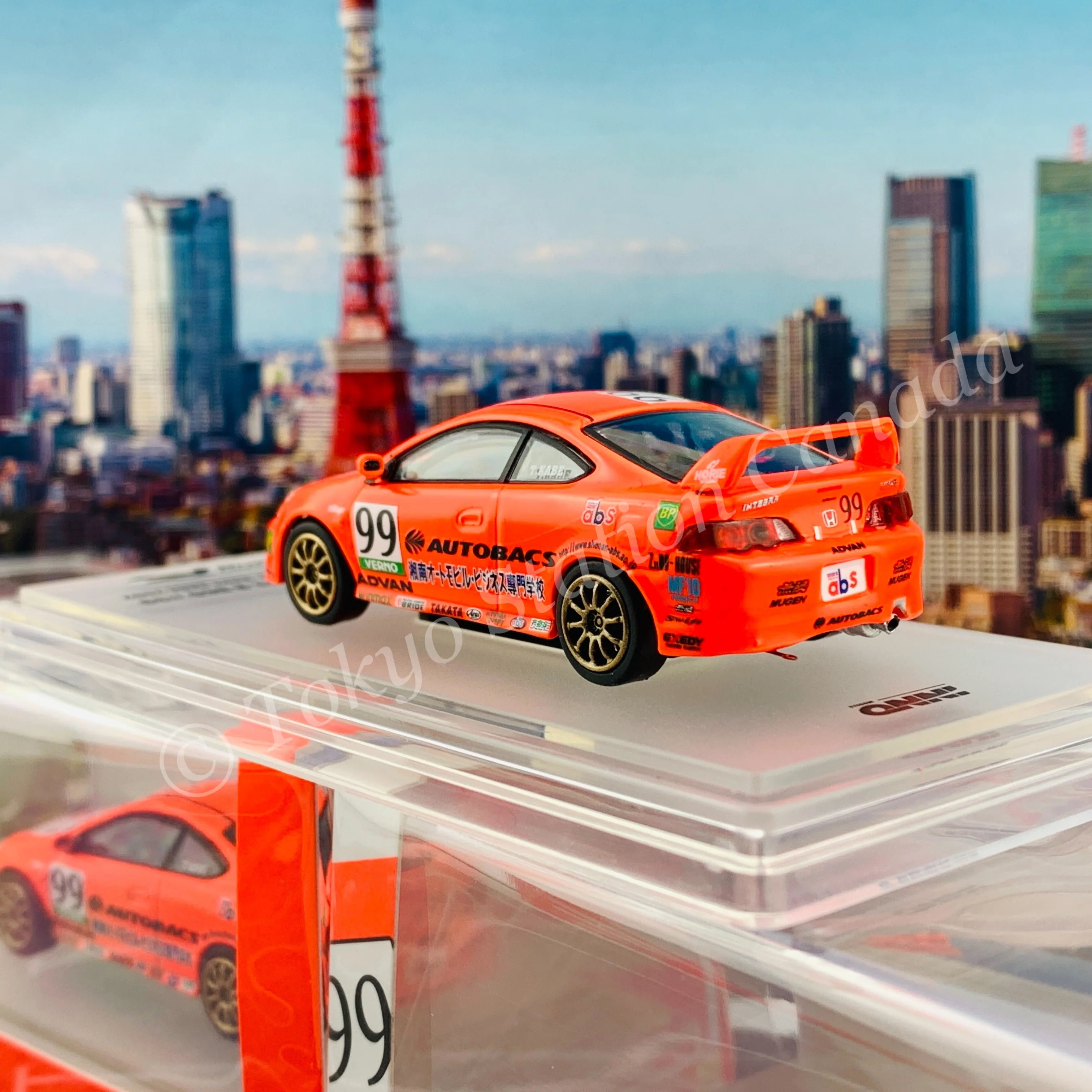 INNO64 1/64 Honda Integra Type-R DC5 #99 AUTOBACS JAPAN ONE MAKE RACE 2002 IN64-DC5-AB - Image 4