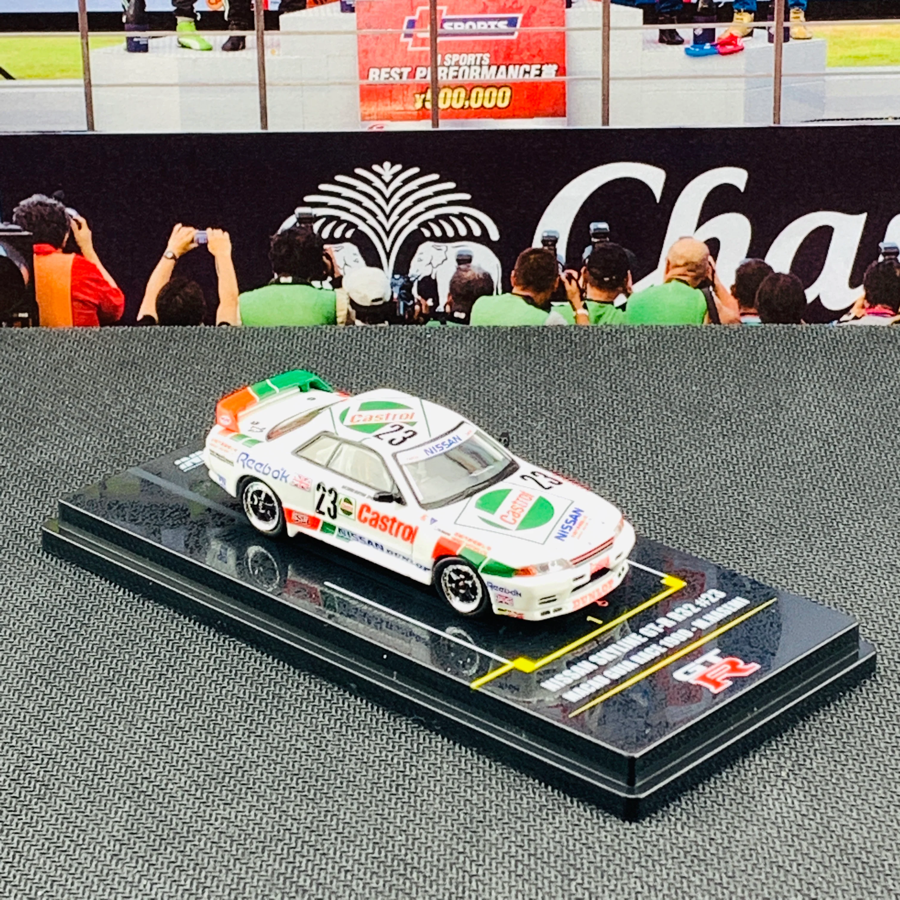 INNO64 1/64 Macau Grand Prix Special Edition Nissan Skyline GTR R32 #23 Macua Guia Race 1990 - M.Hasemi IN64-MGP19-R3202 - Image 4