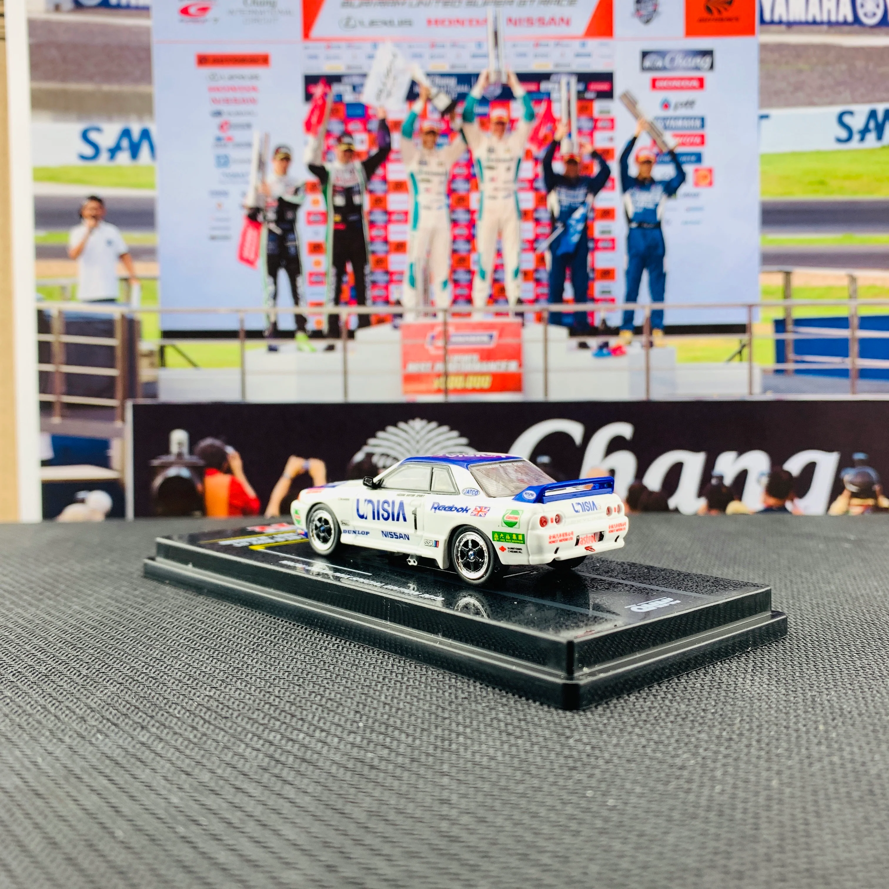 INNO64 1/64 Macau Grand Prix Special Edition Nissan Skyline GTR R32 #1 Macua Guia Race 1991 - M.Hasemi IN64-MGP19-R3201 - Image 4