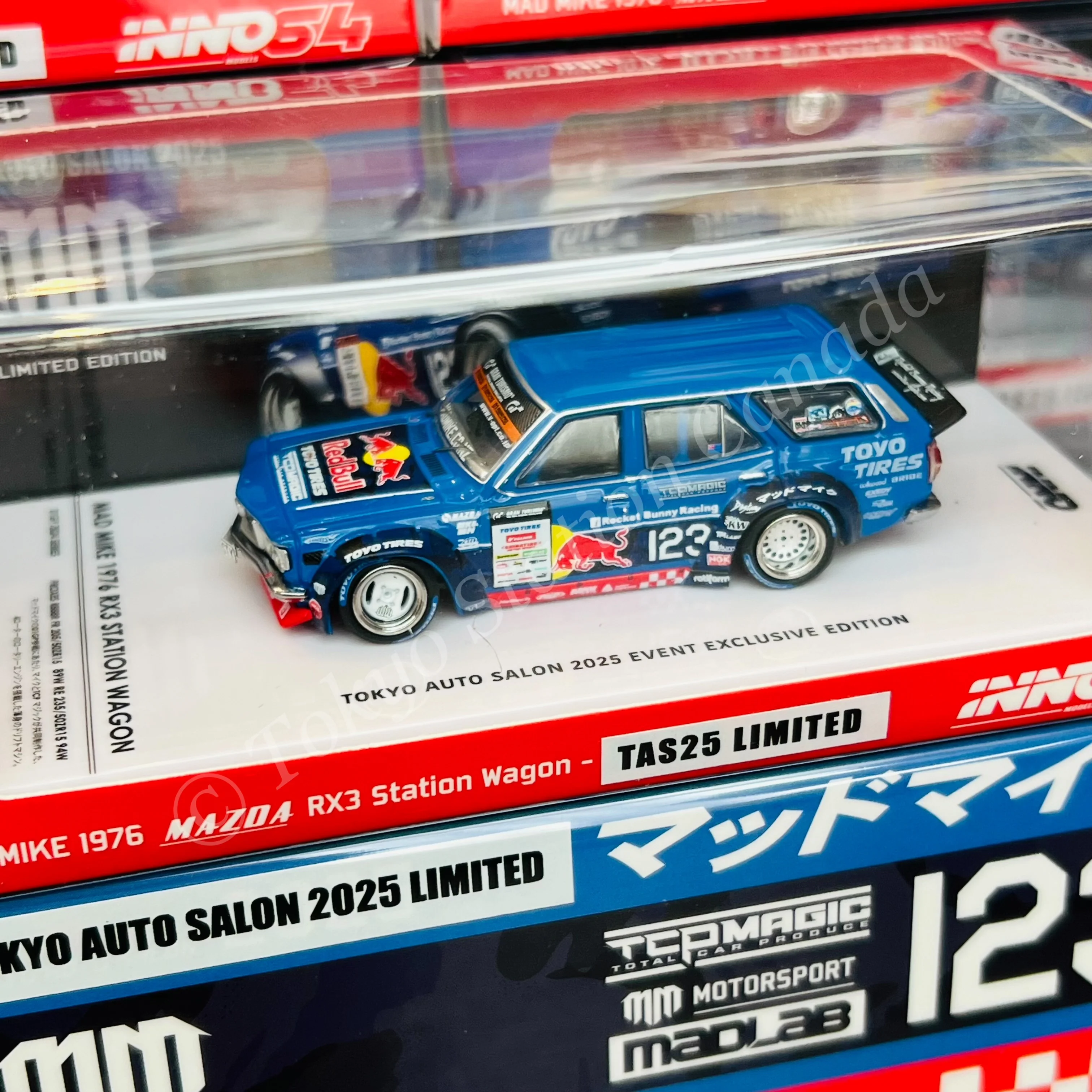 INNO64 1/64 MAD MIKE 1976 RX3 STATION WAGON TAS25 LIMITED EDITION IN64-RX3P-TAS25 - Image 2