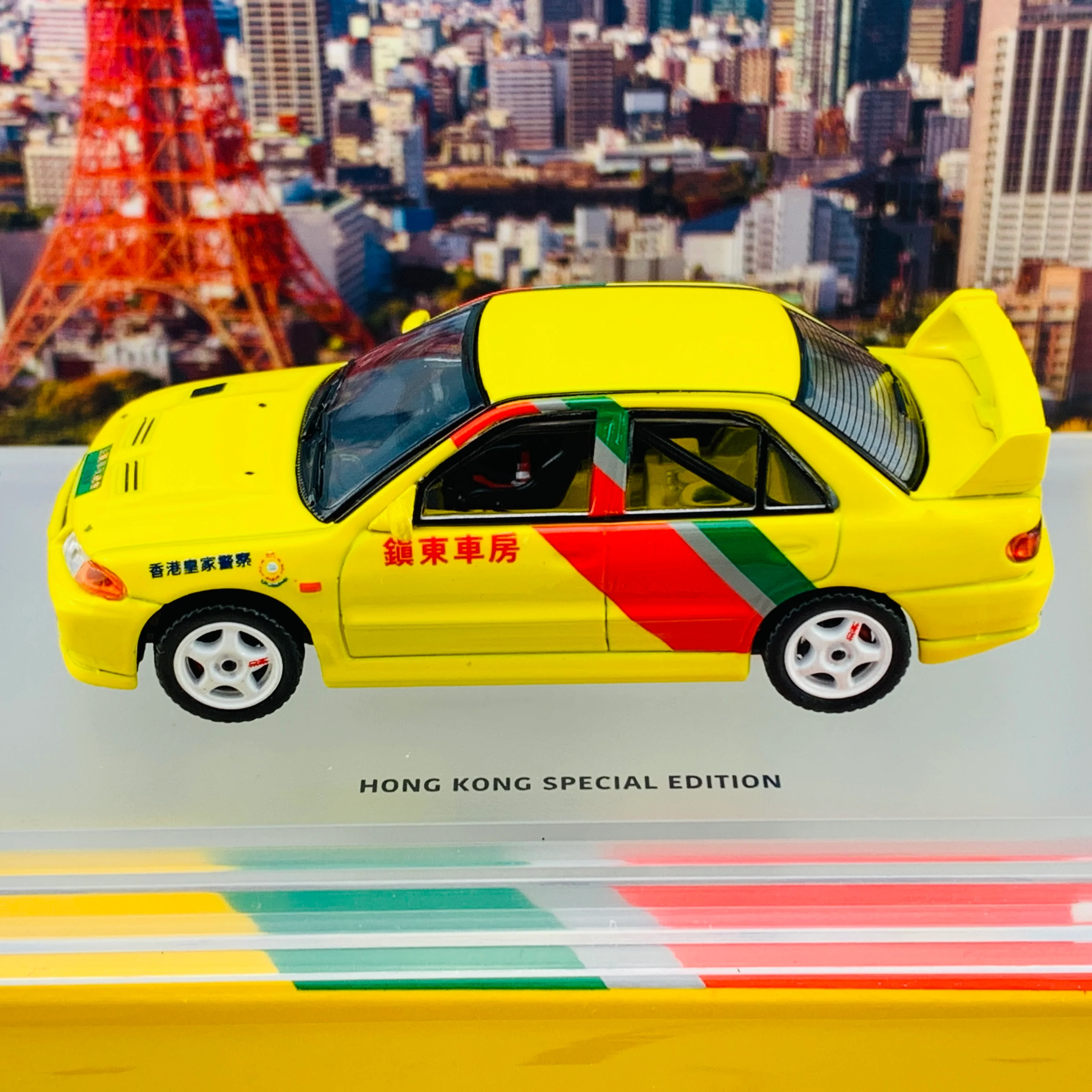INNO64 1/64 Mitsubishi Lancer Evolution III Hong Kong Classic Movie 1995 IN64-EVO3-JCHS - Image 4