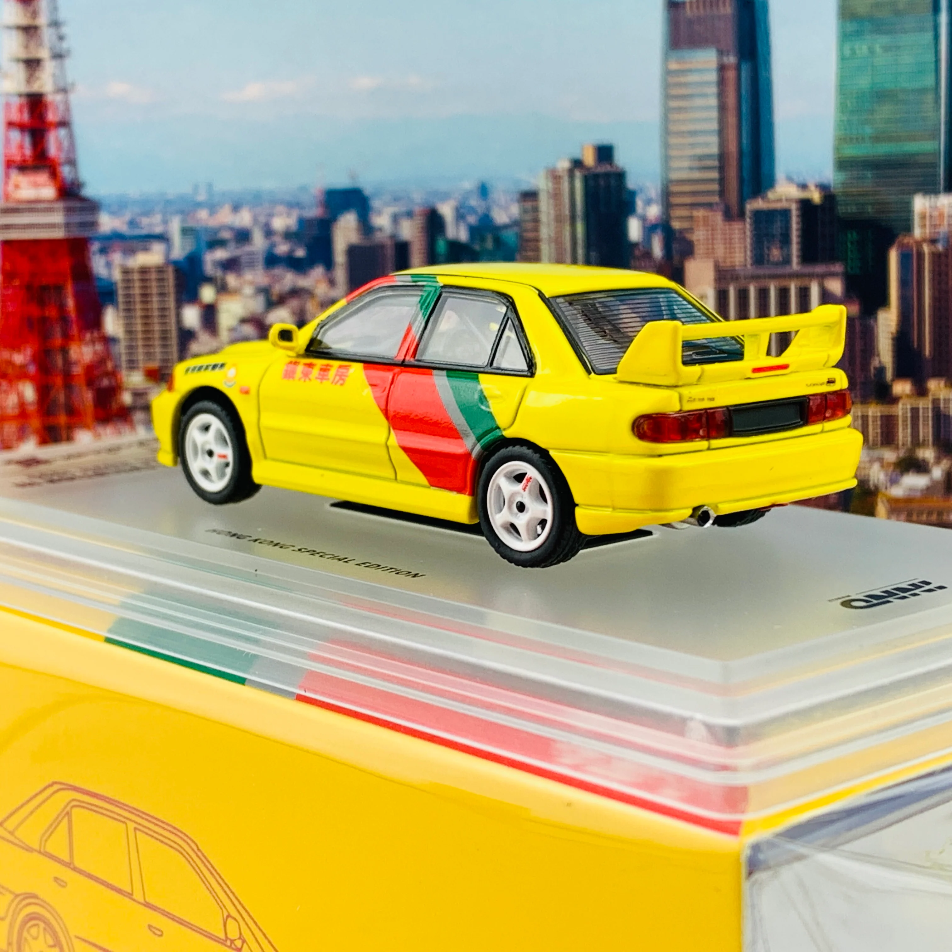 INNO64 1/64 Mitsubishi Lancer Evolution III Hong Kong Classic Movie 1995 IN64-EVO3-JCHS - Image 5