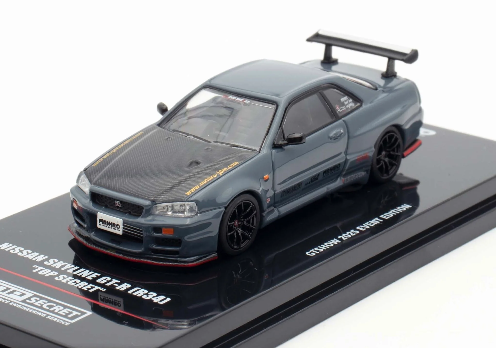 INNO64 1/64 NISSAN SKYLINE GT-R (R34) "TOP SECRET" GTSHOW 2025 EVENT EDITION IN64-R34TS-GTSHOW25 ** Limit ONE per customer ** - Image 2