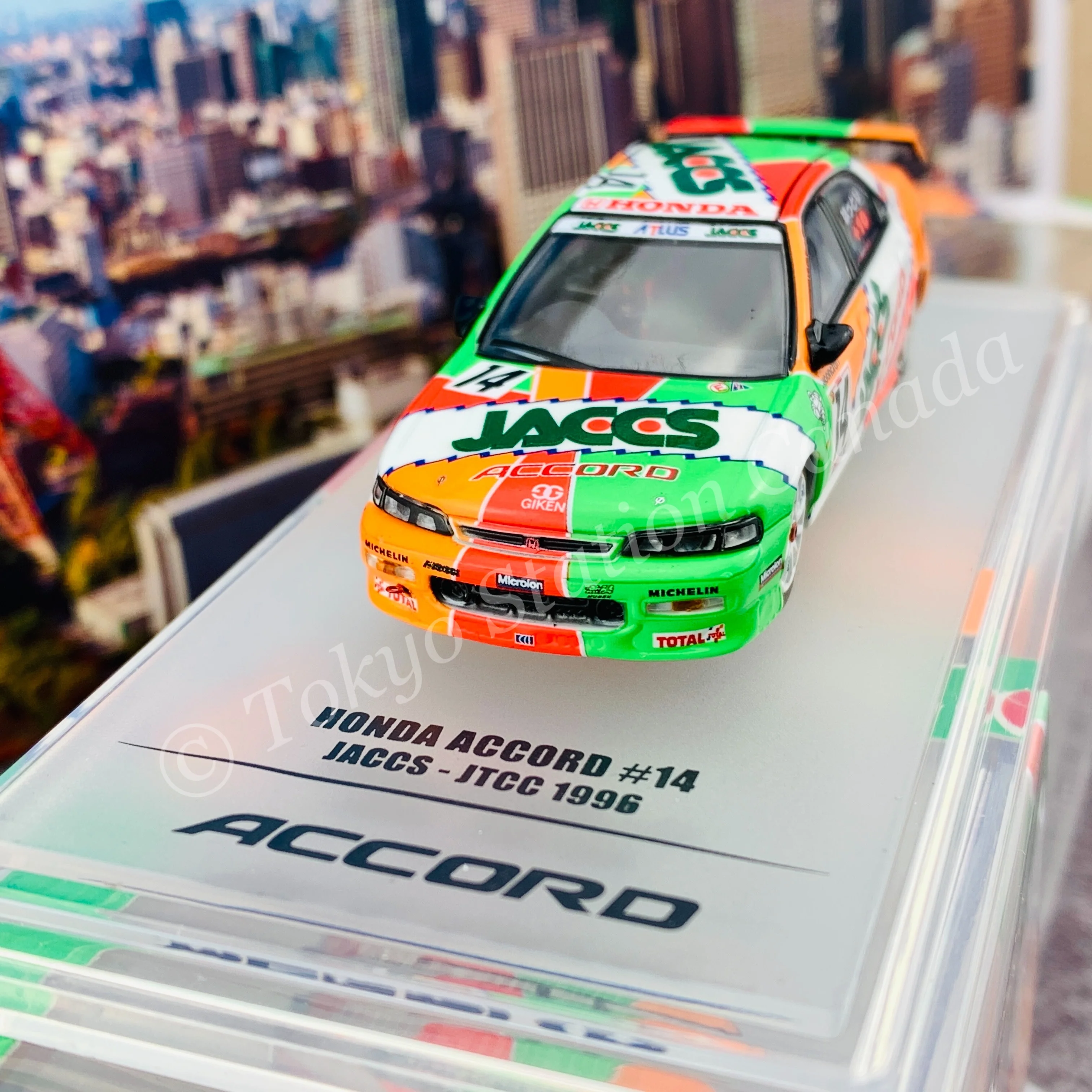 INNO64 1/64 HONDA ACCORD CD6 #14 JACCS JTCC 1996 IN64-CD6-JA96 - Image 3