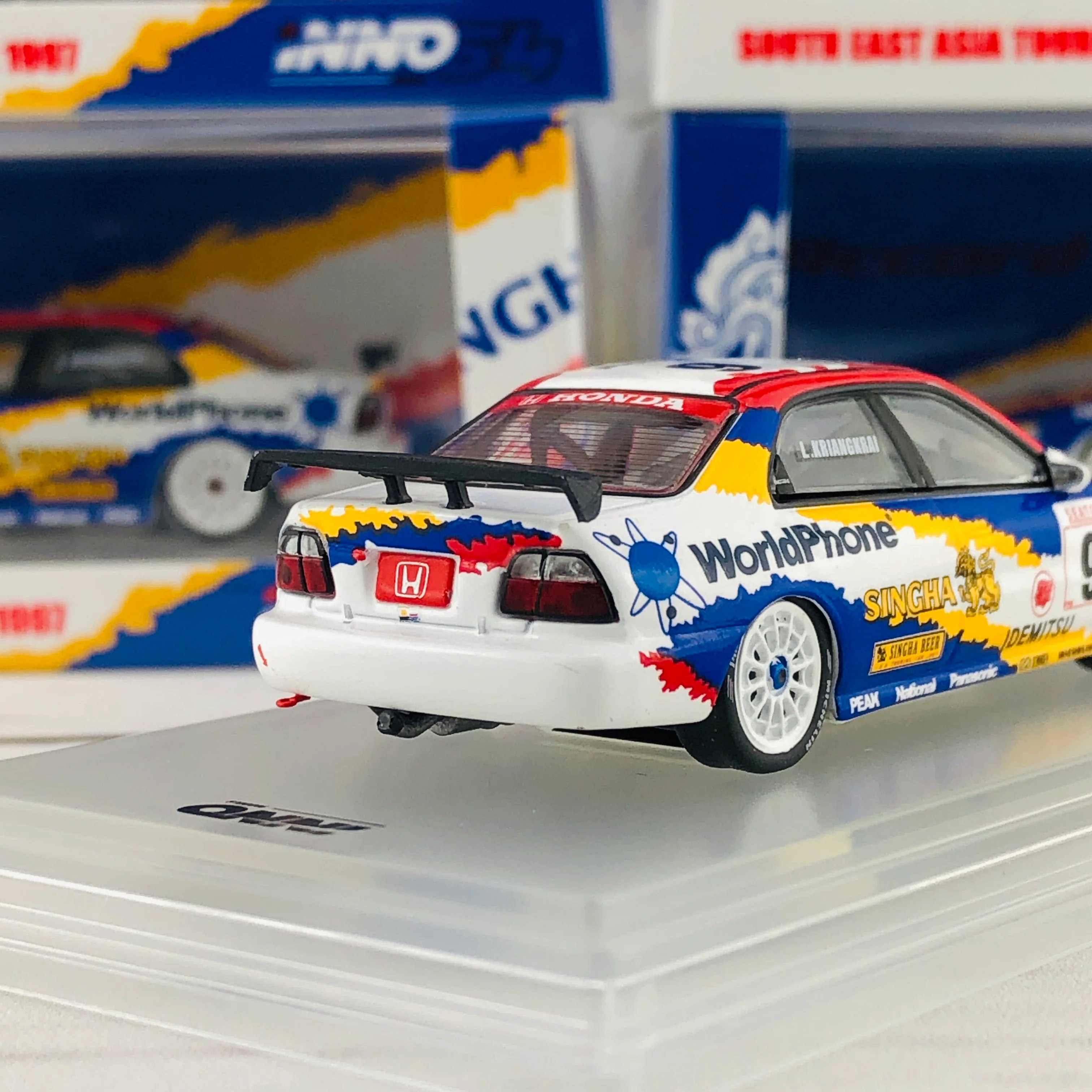 INNO64 Honda Accord CD6 #9 "World Phone Singha Racing Team" SEATCZC 1997 Thailand Special Edition IN64-CD6-SEATCZC - Image 5
