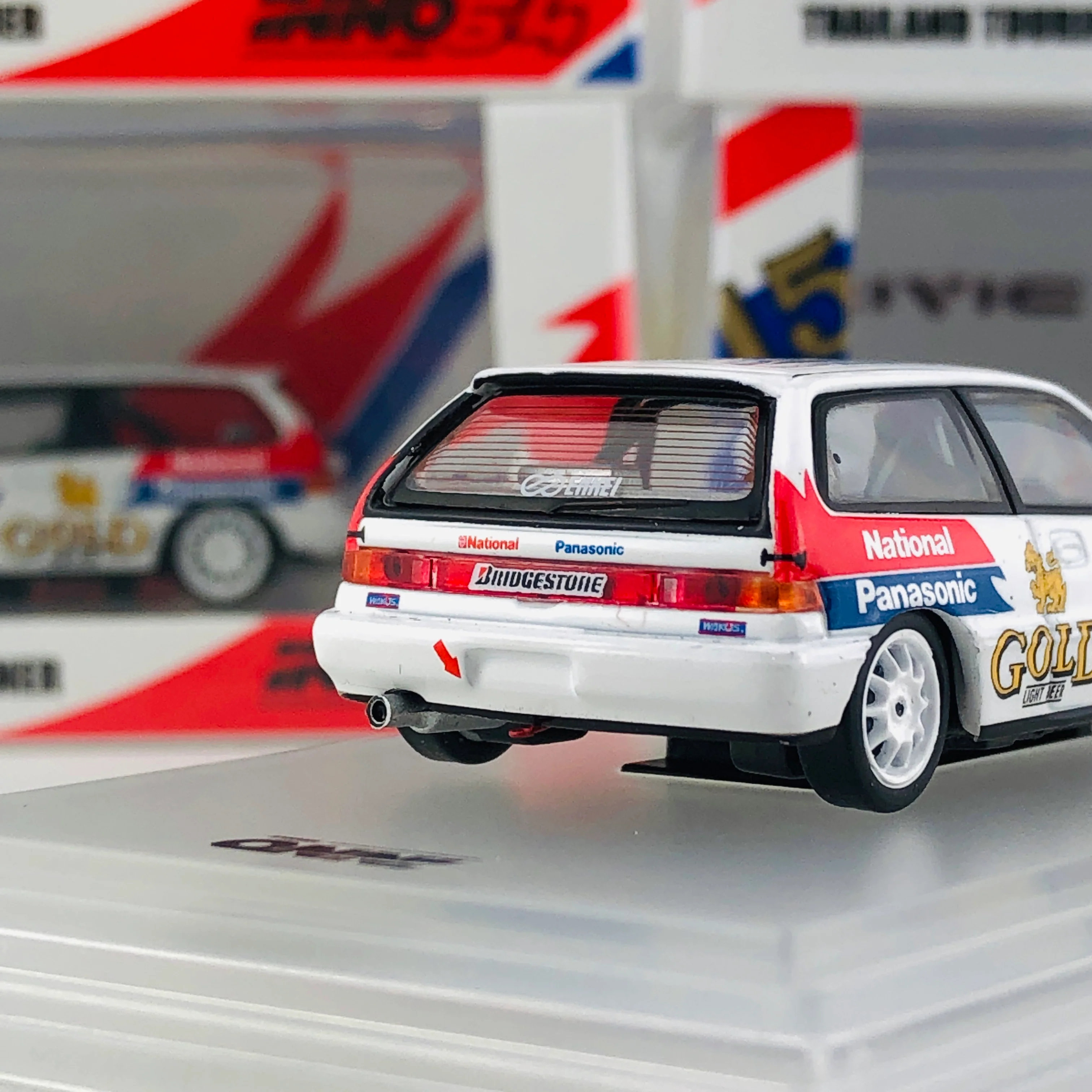 INNO64 Honda Civic EF9 #15 "Singha National Panasonic" Thailand Touring Car Championship 1992 Winner Thailand Special Edition IN64-EF9-TTCC92 - Image 5